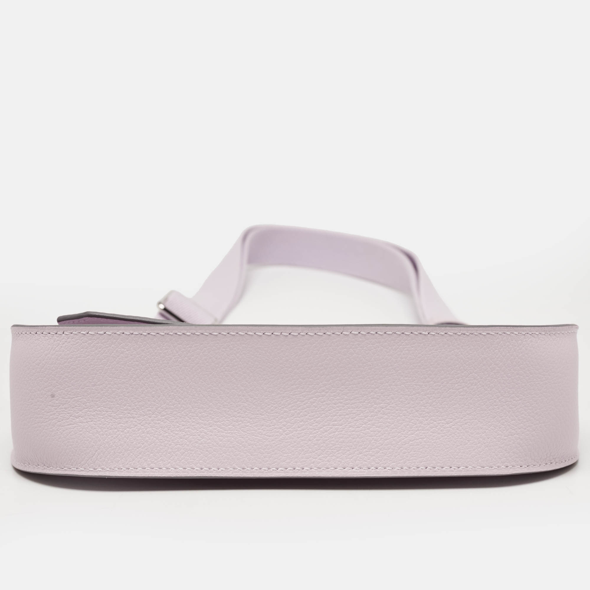 Hermès Mauve Pale/Nata Evercolor Leather Palladium Finish Jypsiere Mini Bag 