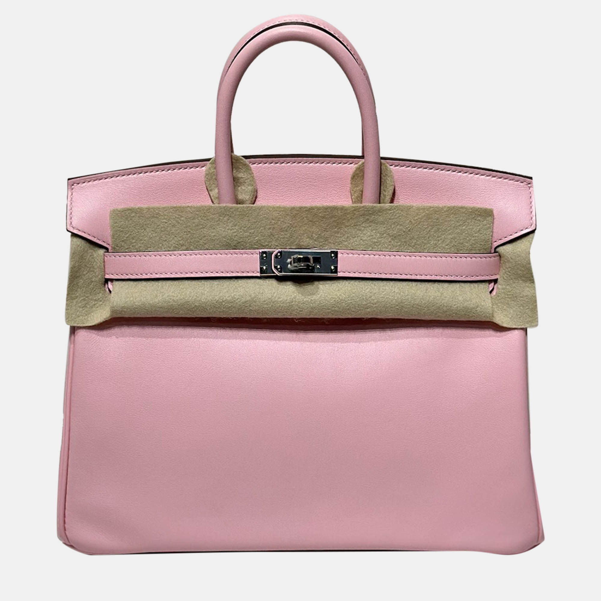 

Hermes Cherry Blossom Pink Swift Leather Birkin 25 Bag