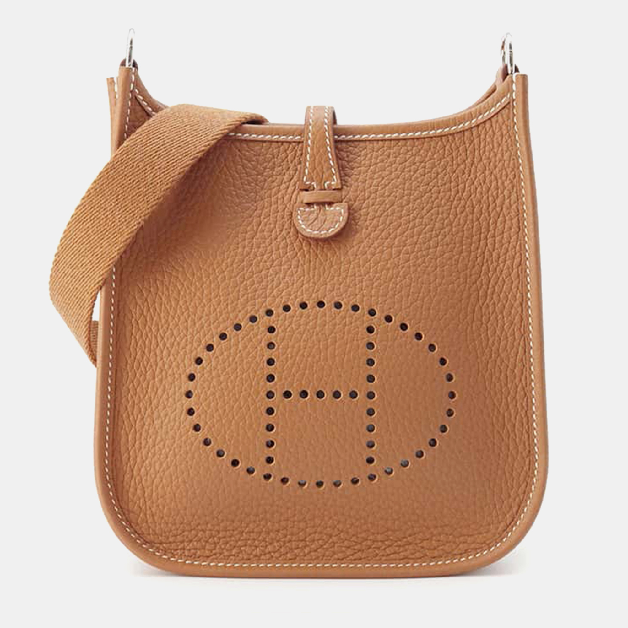 

Hermes Evelyne Gold Taurillon Clemence Size Tpm, Brown