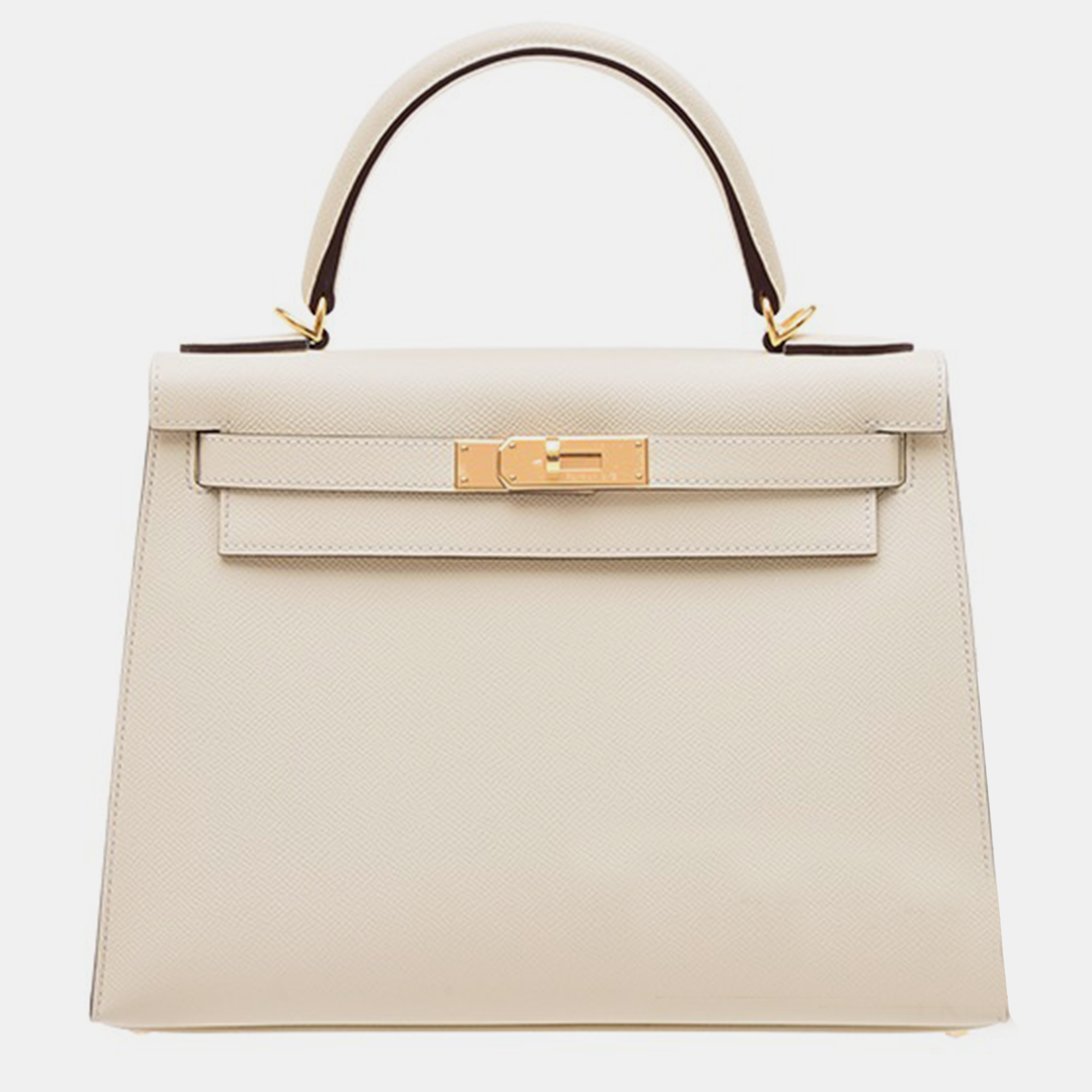 

Hermes Nata Epsom Leather Kelly 28 Bag, White