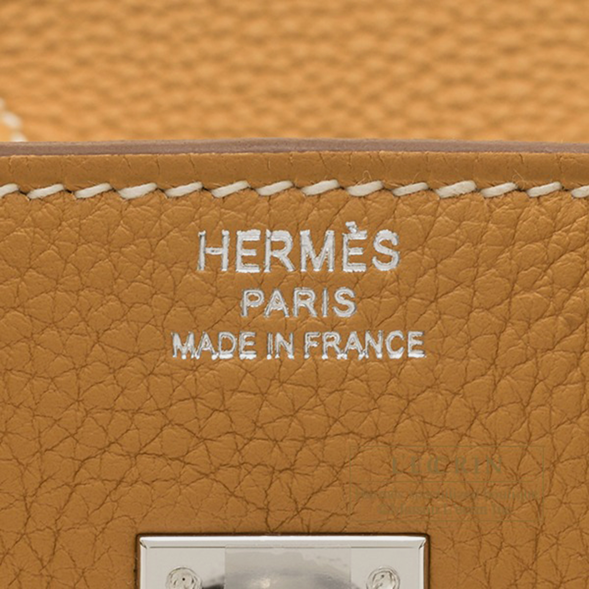 Hermes Natural Sable Togo Leather Birkin 25 Bag 5