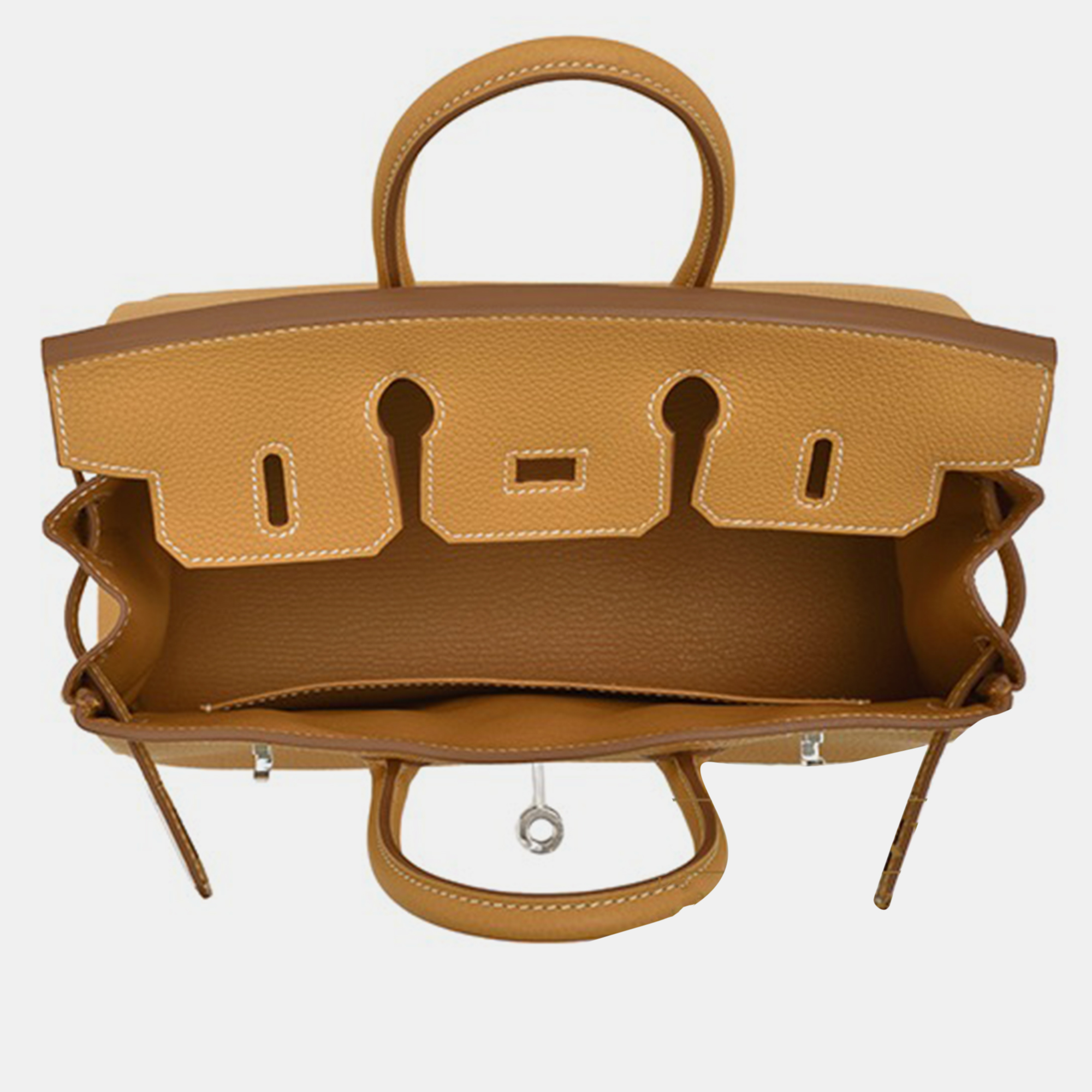 Hermes Natural Sable Togo Leather Birkin 25 Bag 4