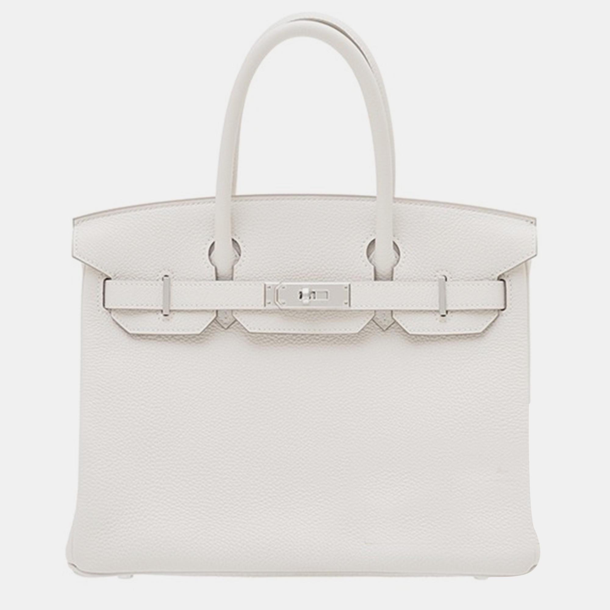 

Hermes Gold Gris Pale Togo Leather Birkin 30 Bag, Grey