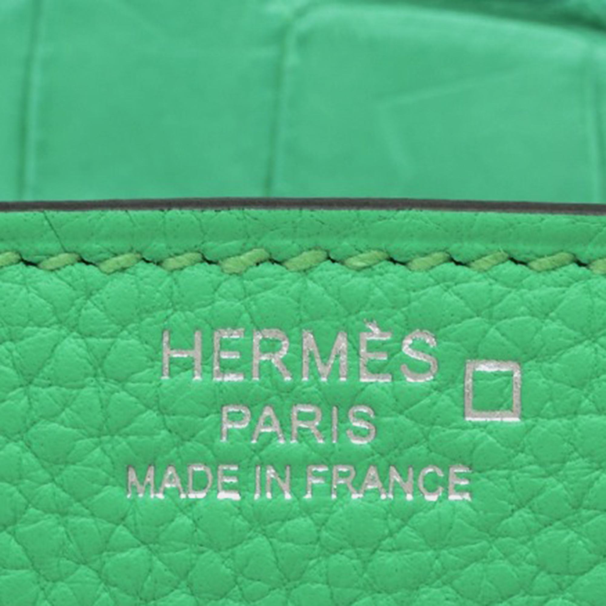 Hermes Vert Comics Togo Leather/Matte Alligator Crocodile Skin Birkin 25 Bag 6