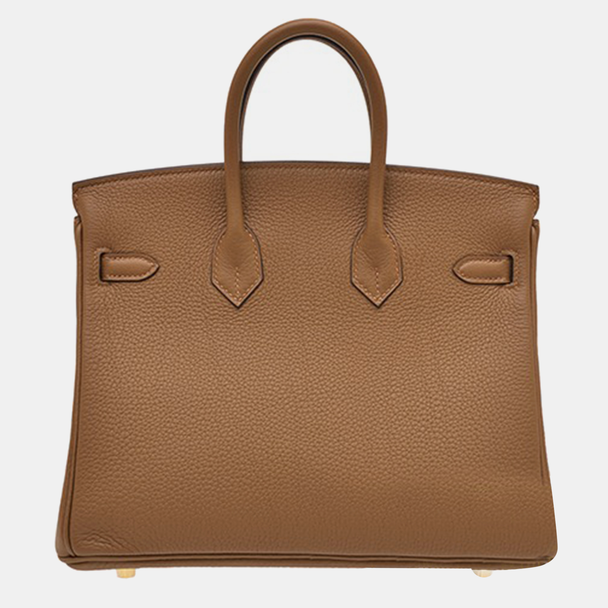 Hermes Alezan/Chestnut Brown Togo Leather Birkin 25 Bag 2