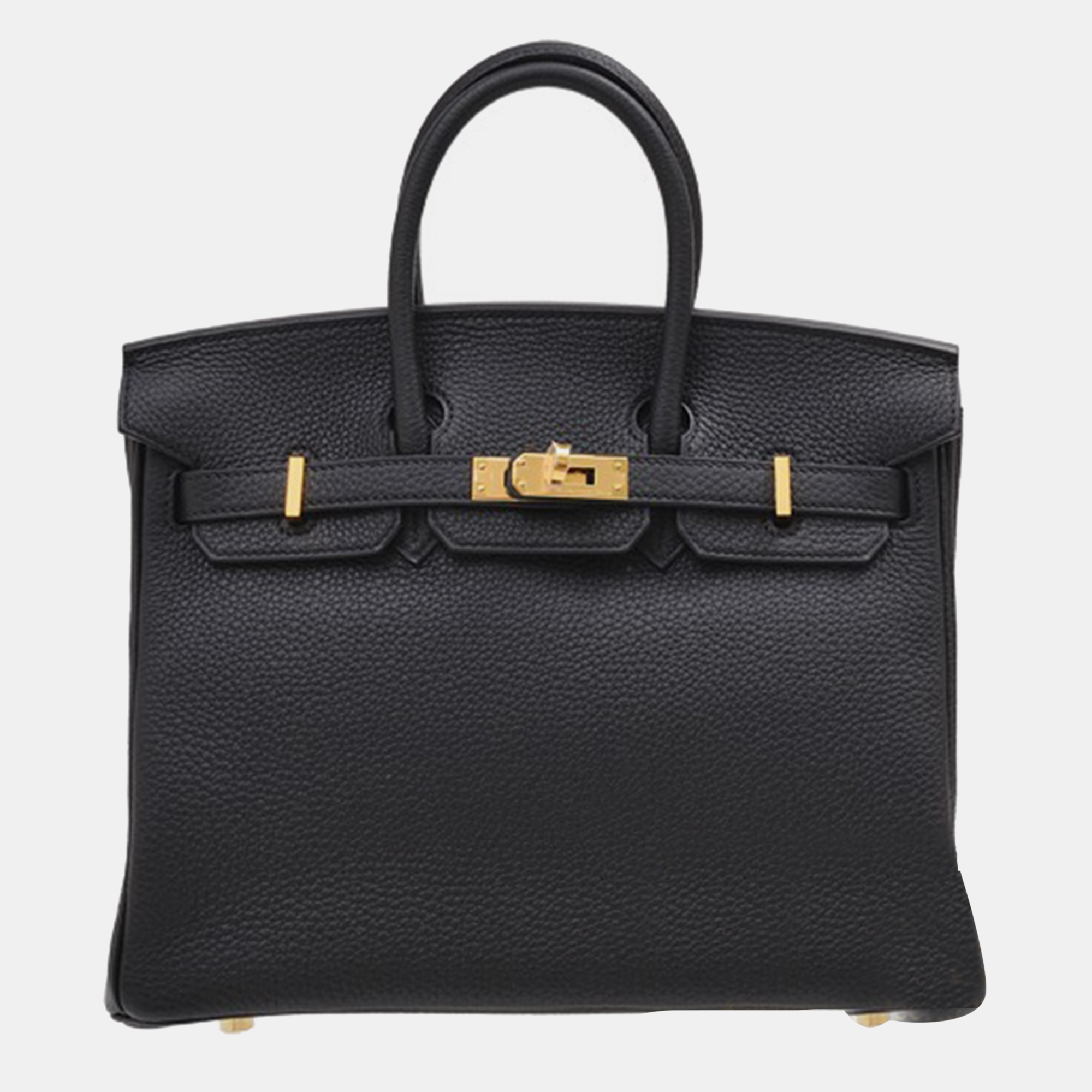 

Hermes Black Togo Leather Birkin 25 Bag