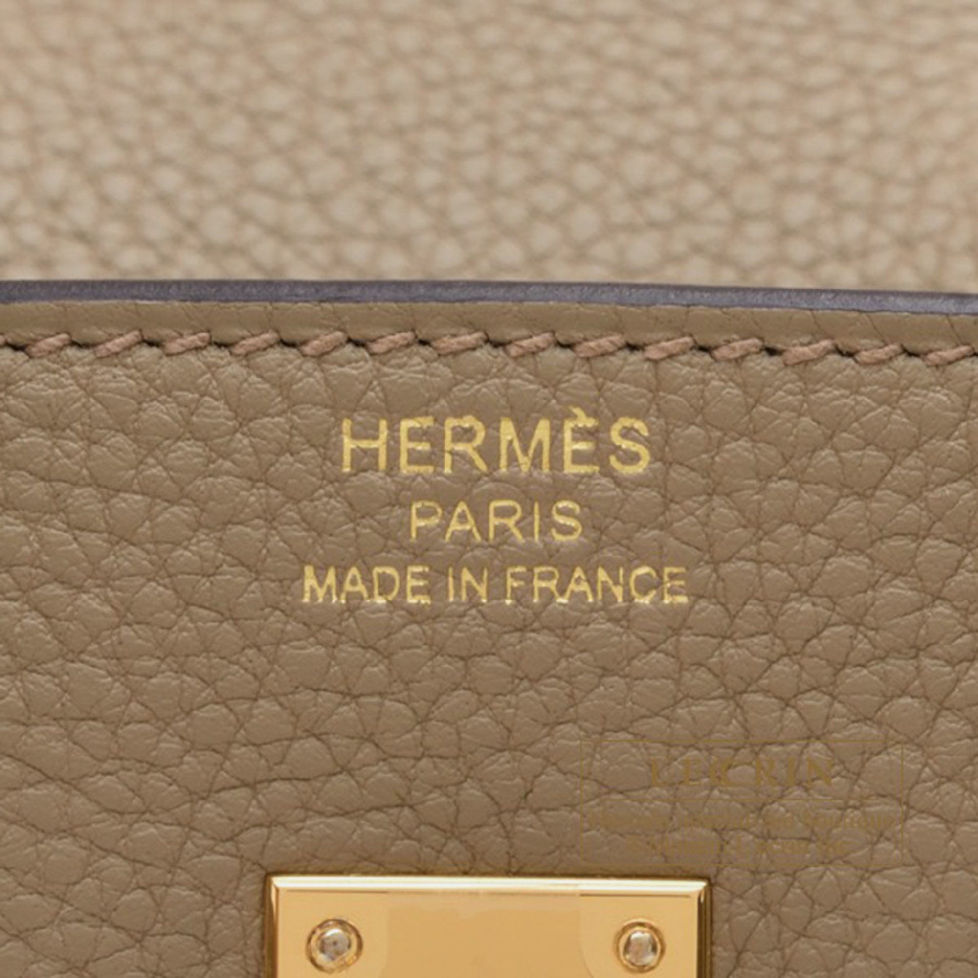Hermes Beige Marfa Togo Leather Birkin 25 Bag 5