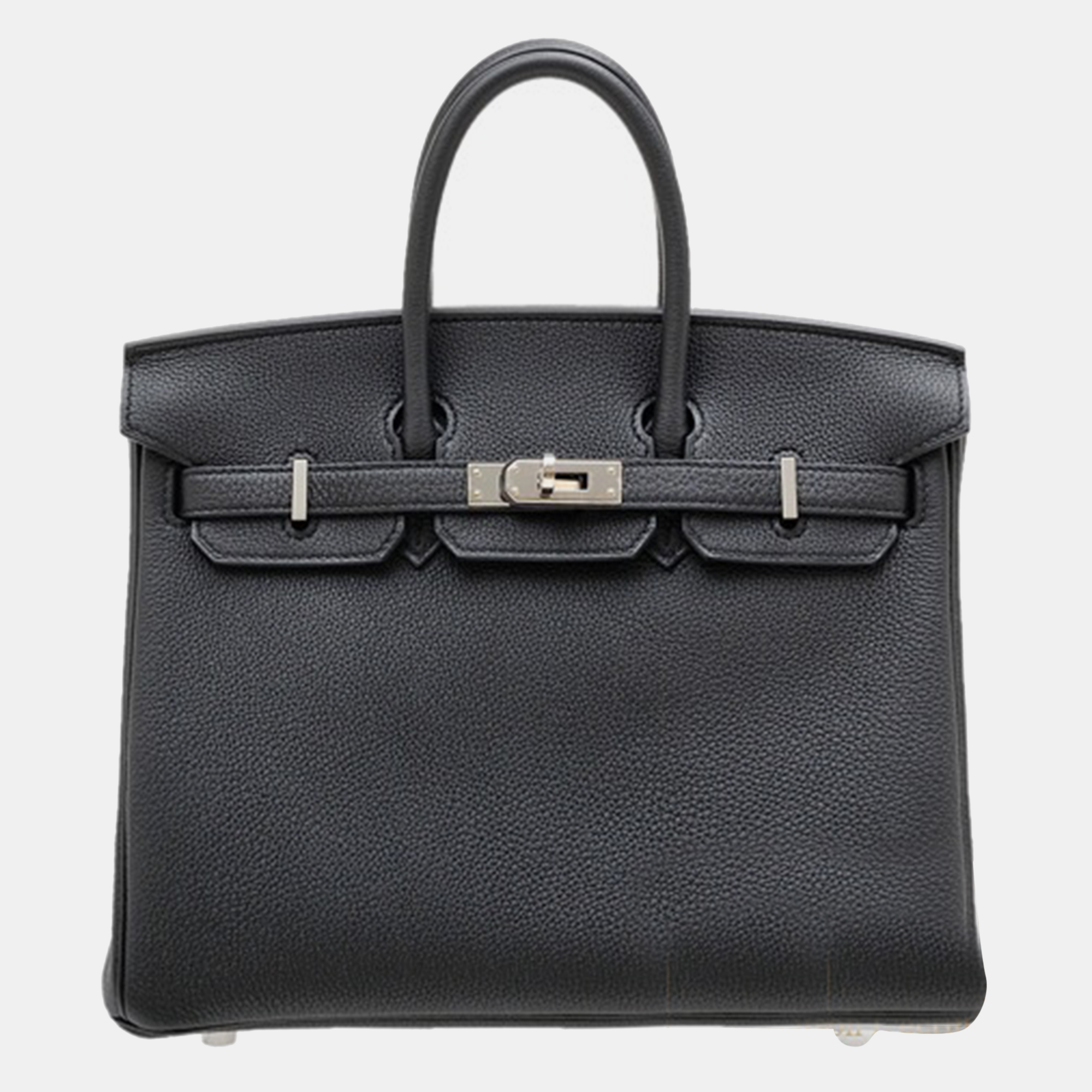 

Hermes Black Togo Leather Birkin 25 Bag