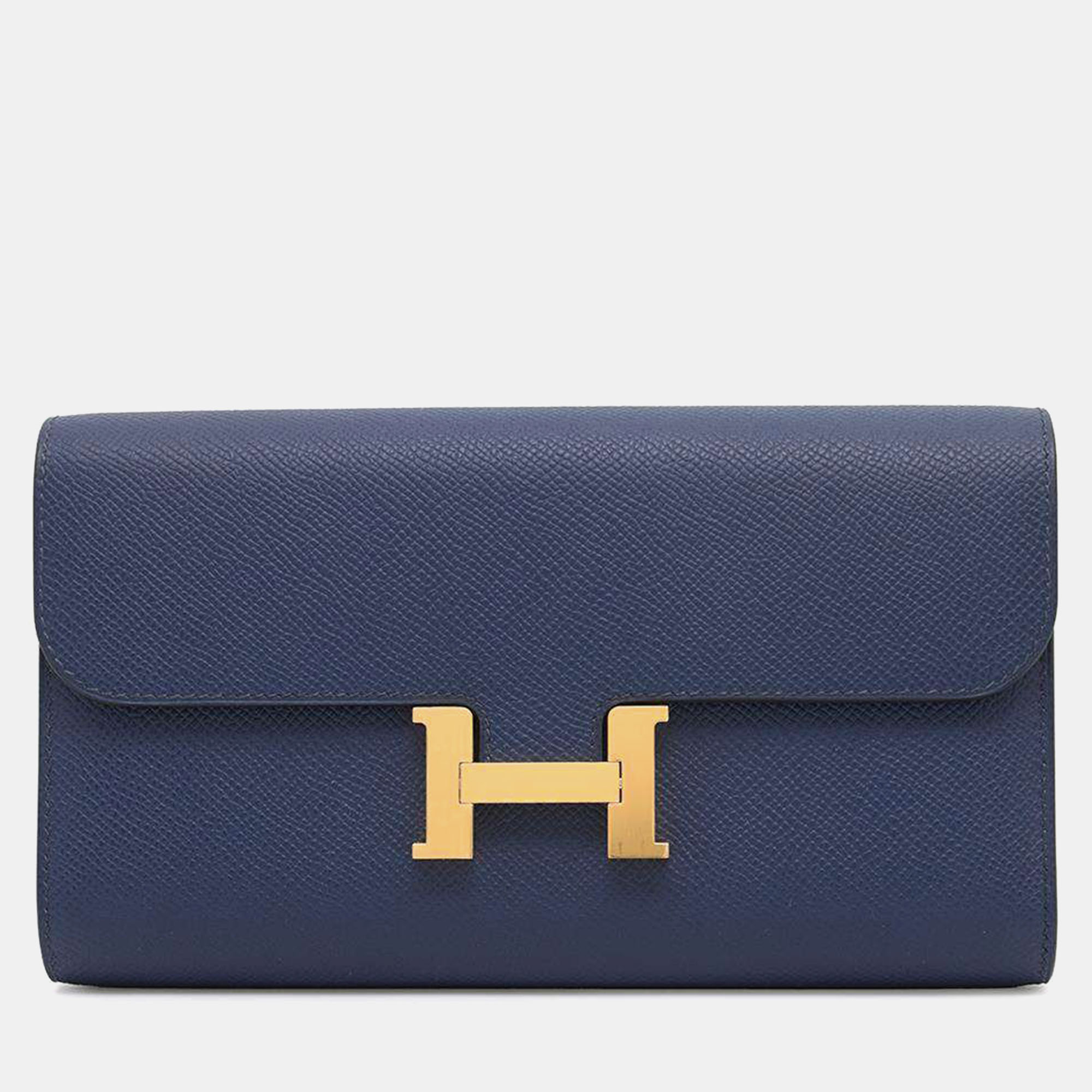 

Hermes Blue Indigo Epsom Constance To Go Handbag