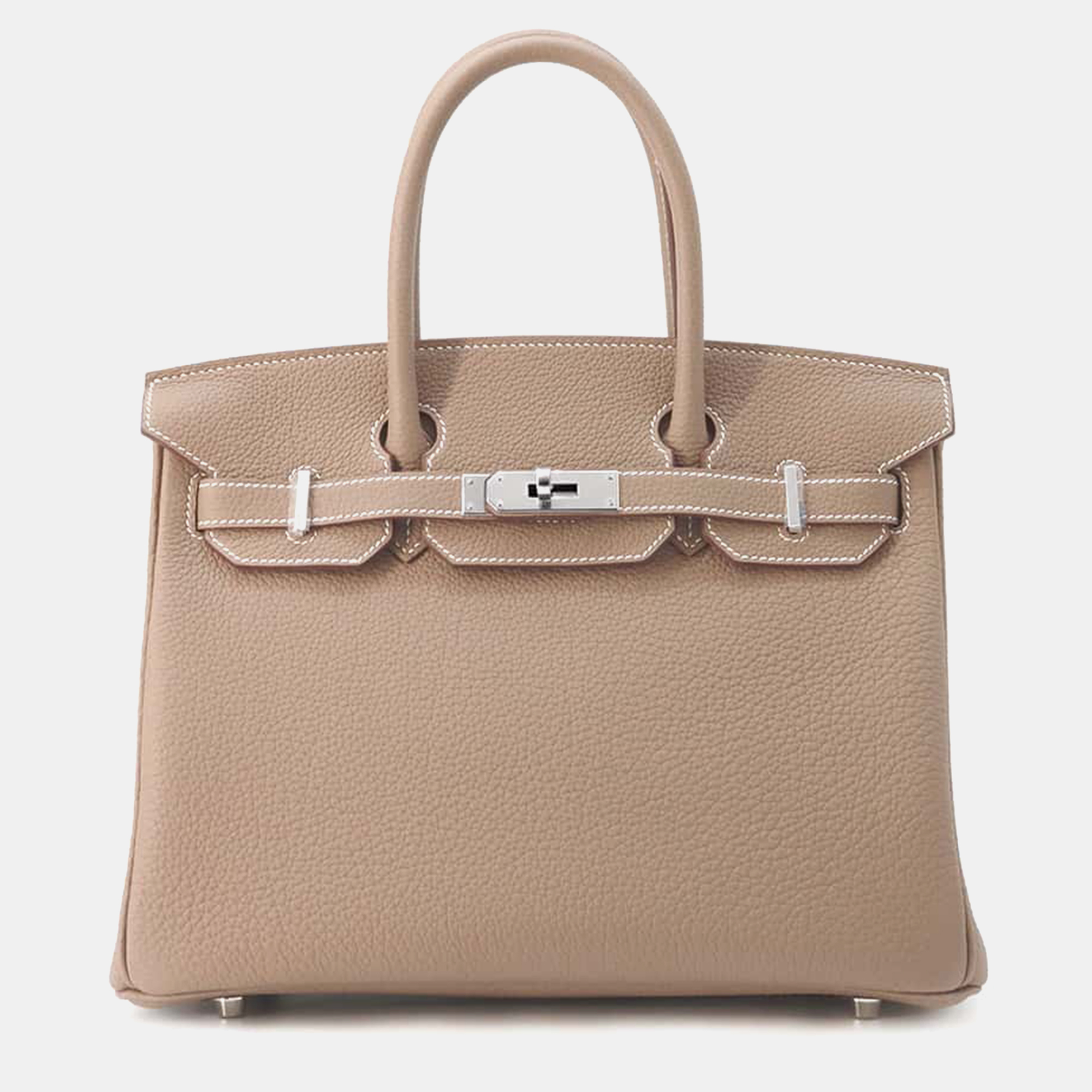 

Hermes Etoupe Togo Leather Birkin 30 Bag, Brown