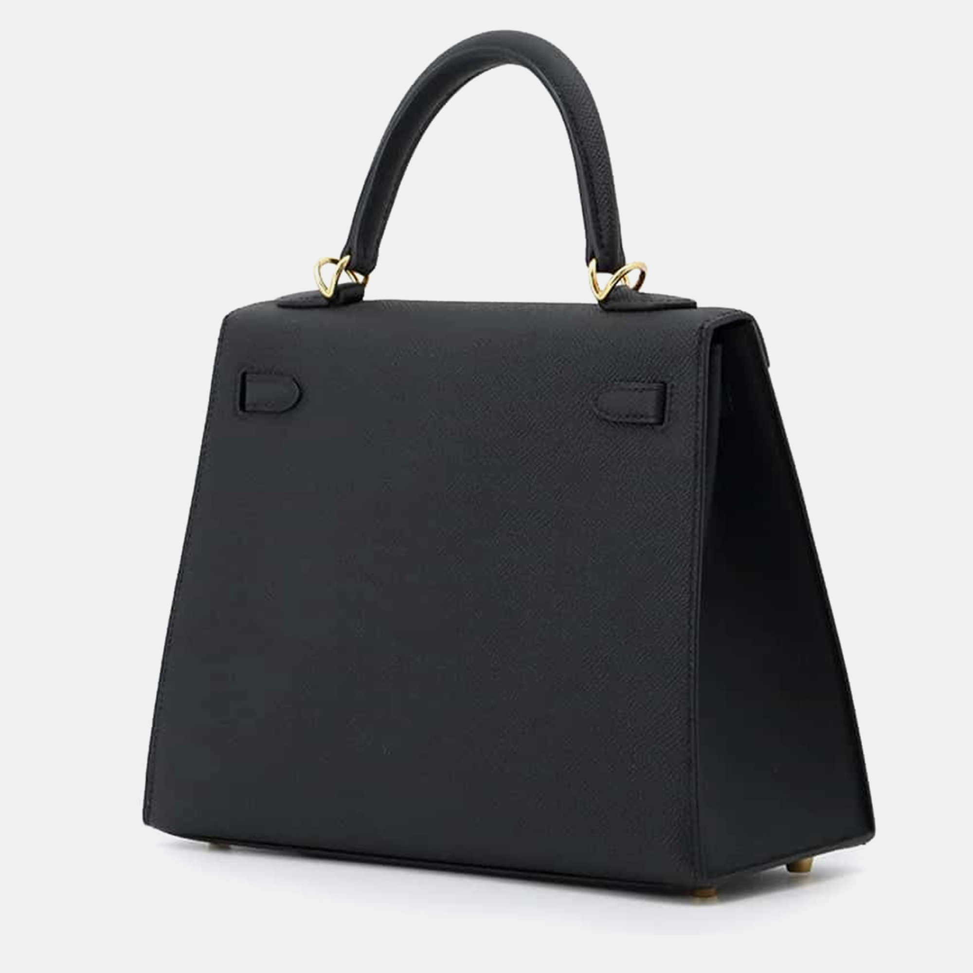 Hermes Black Epsom Kelly Sellier 25 Bag 2