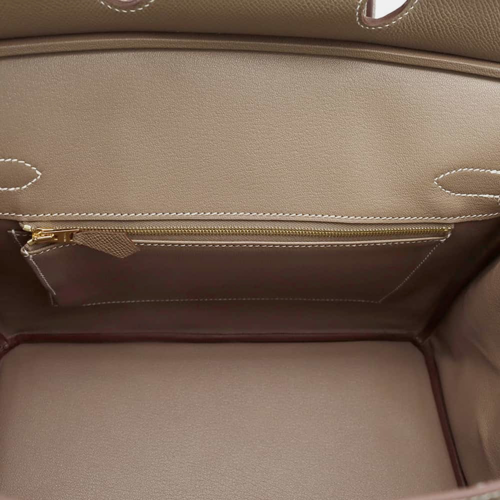 Hermes Etoupe Epsom Leather Birkin 30 Tote Bag 5