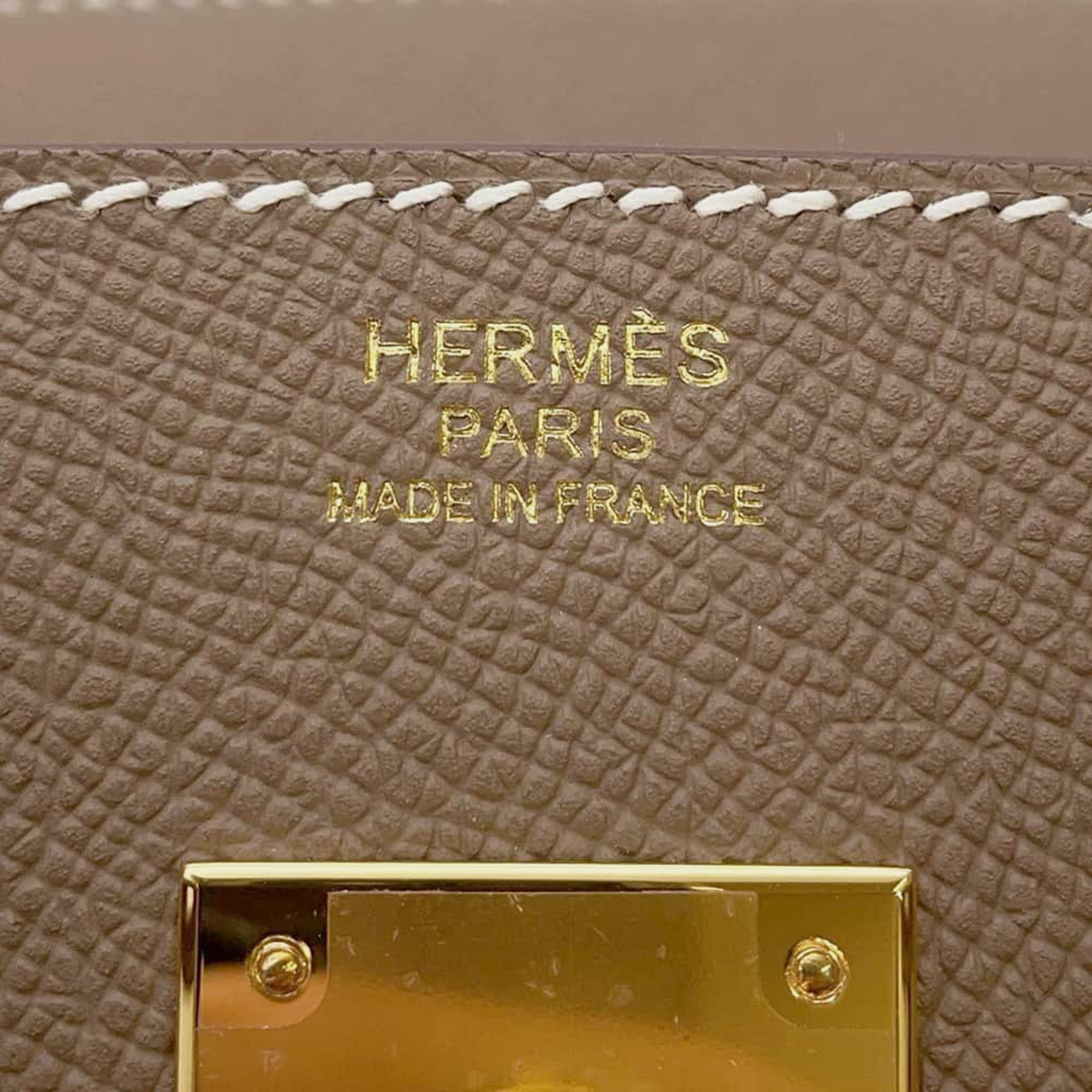 Hermes Etoupe Epsom Leather Birkin 30 Tote Bag 6