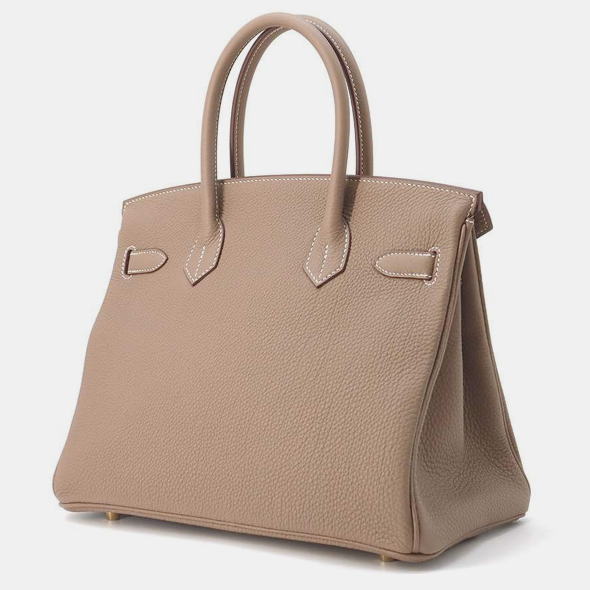Hermes Etoupe Togo Leather Birkin 30 Tote Bag 2