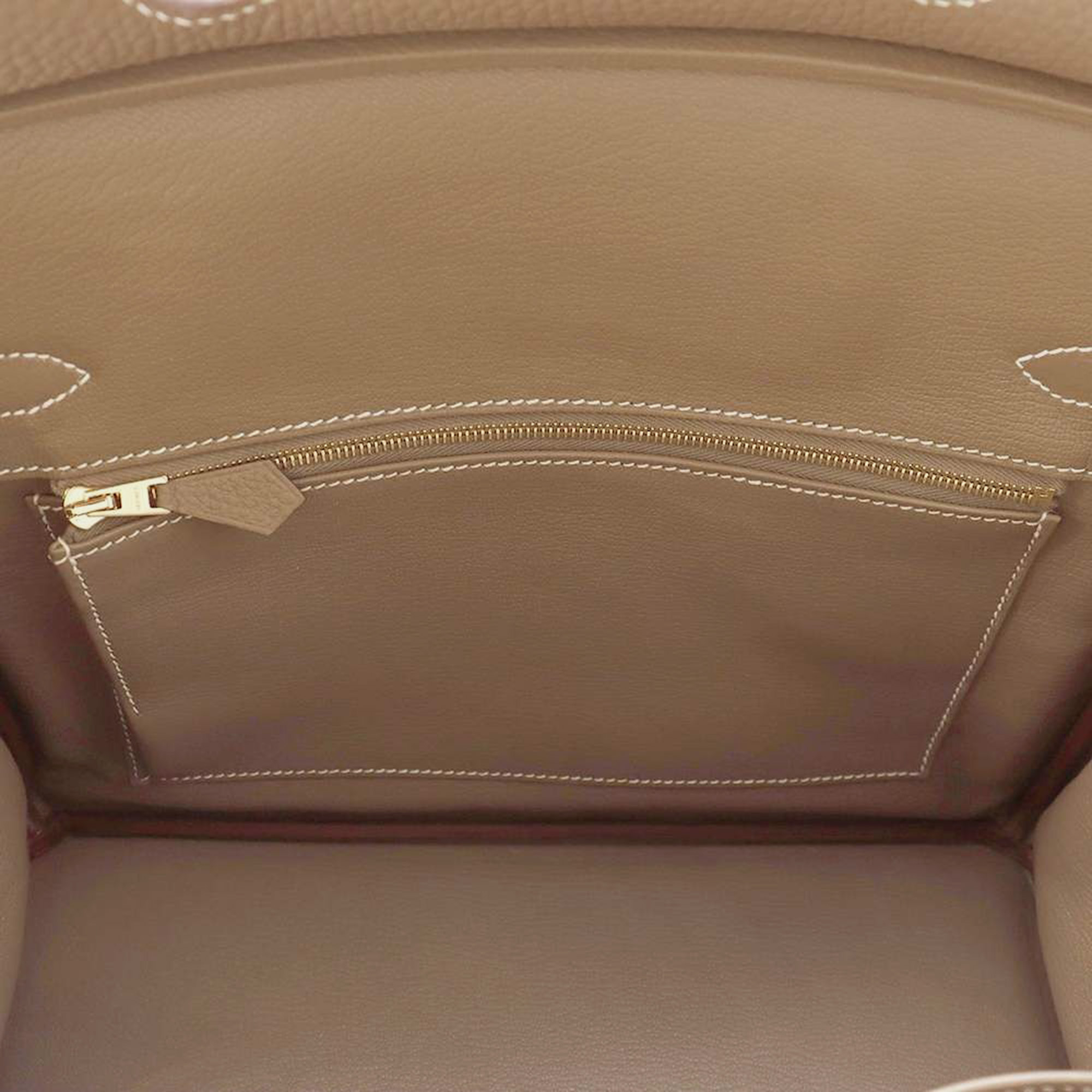 Hermes Etoupe Togo Leather Birkin 30 Tote Bag 5