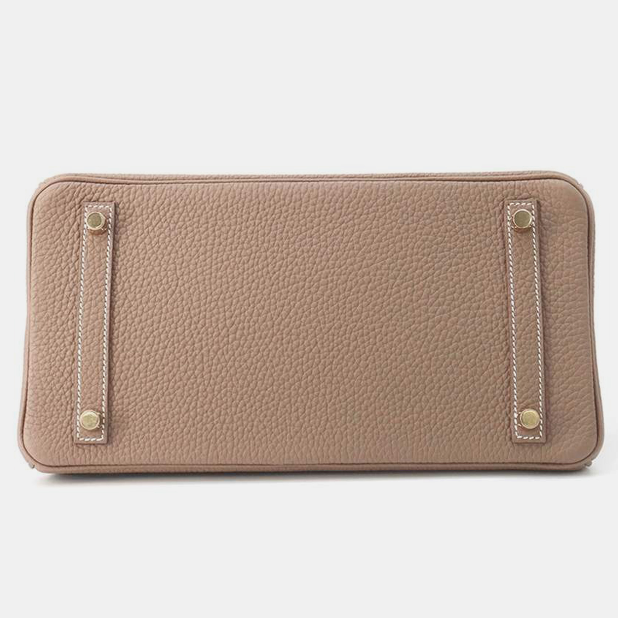 Hermes Etoupe Togo Leather Birkin 30 Tote Bag 3