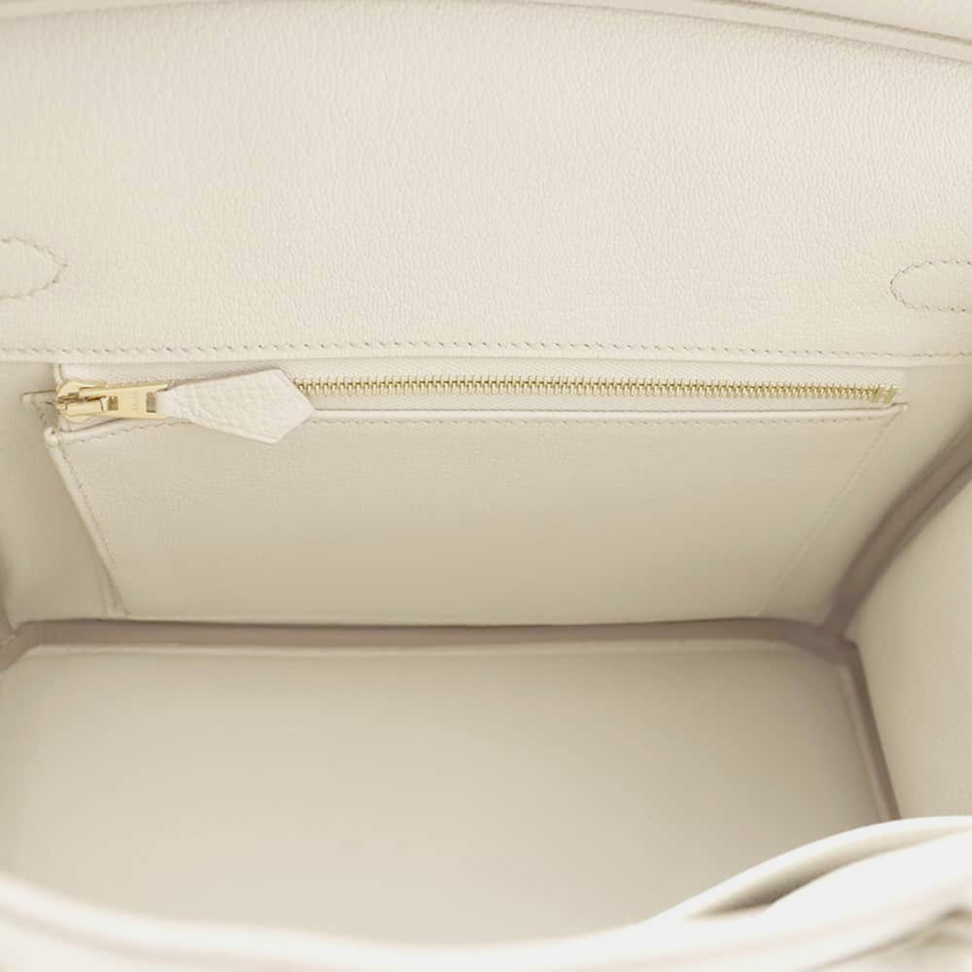 Hermes Beton Togo Leather Birkin 25 Tote Bag 4