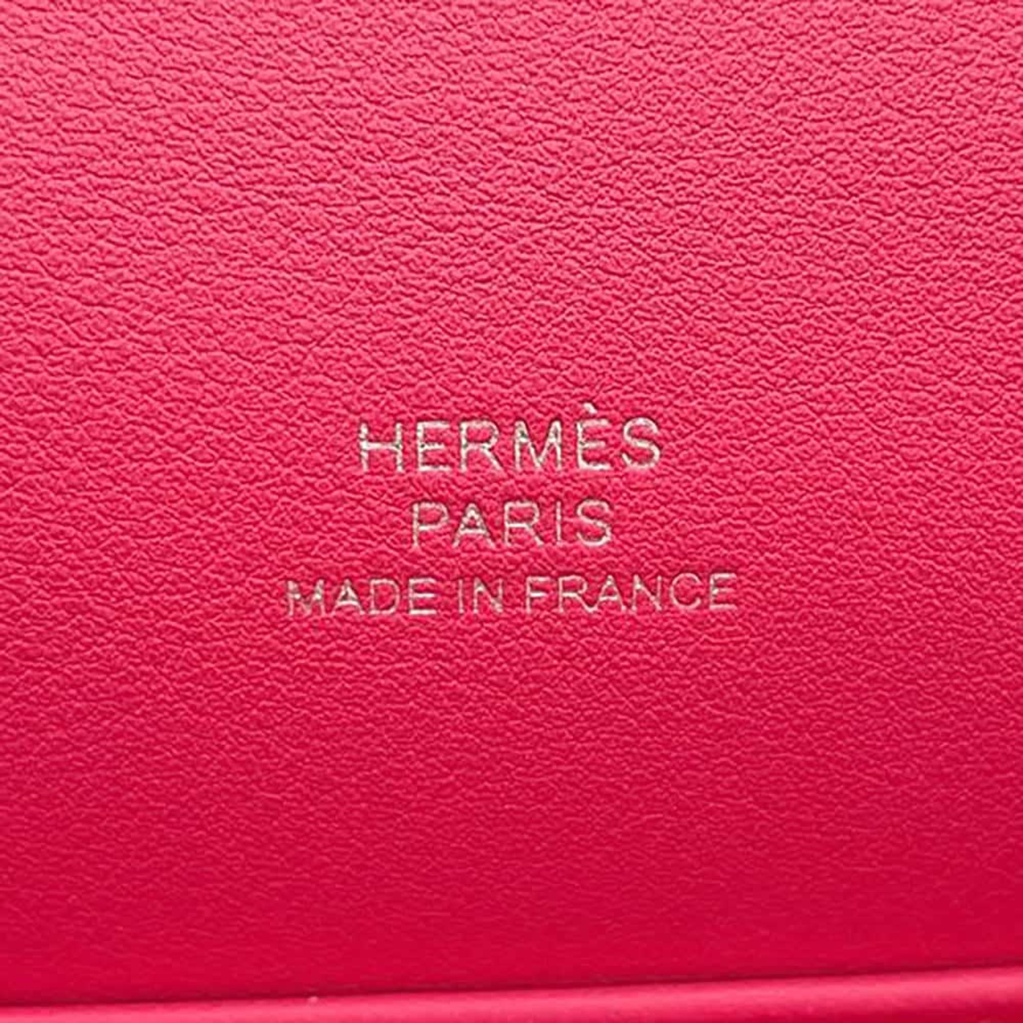 Hermes Rose Xream Swift Leather Kelly Pochette Bag 