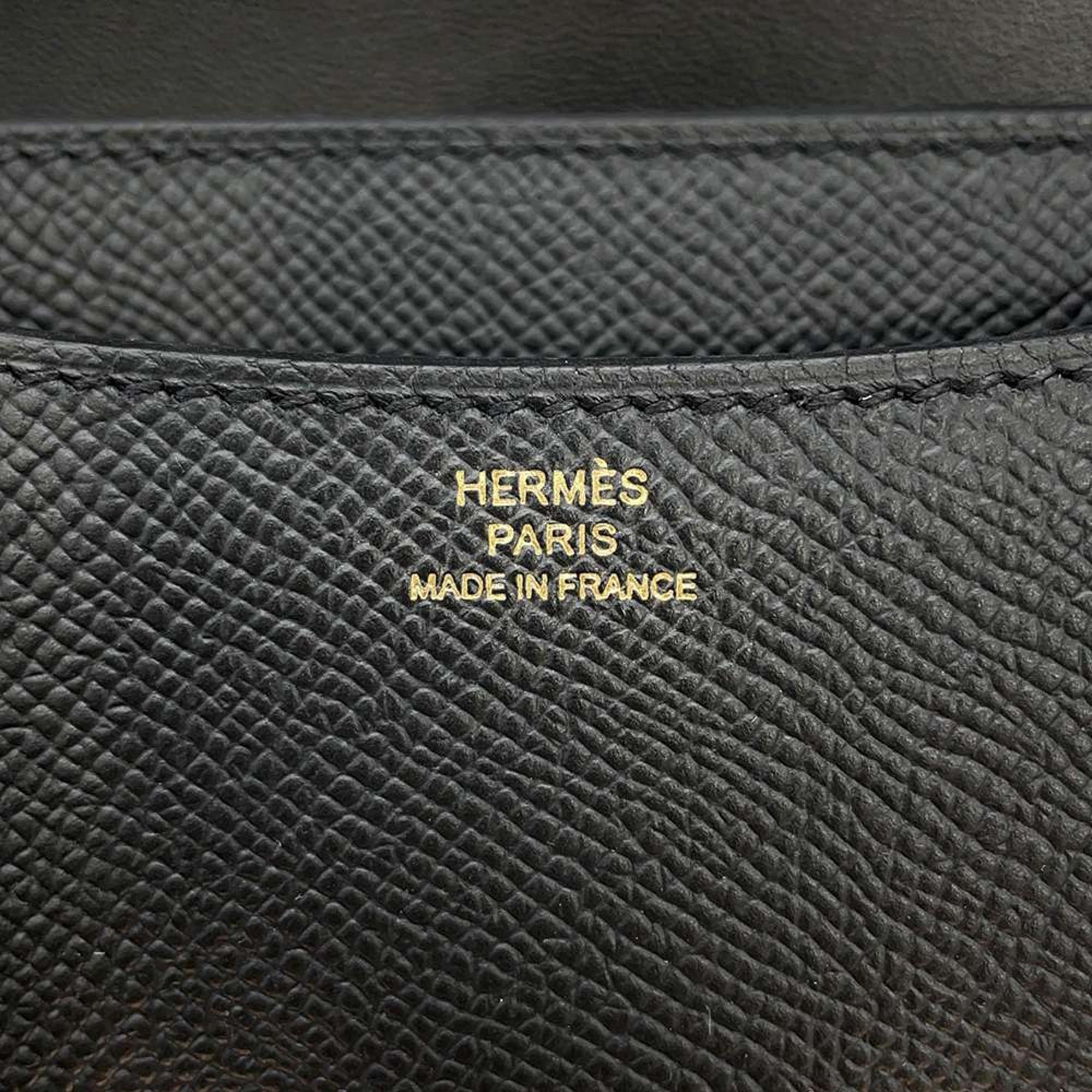 Hermes Miroir Black Epsom Constance III Mini Bag 