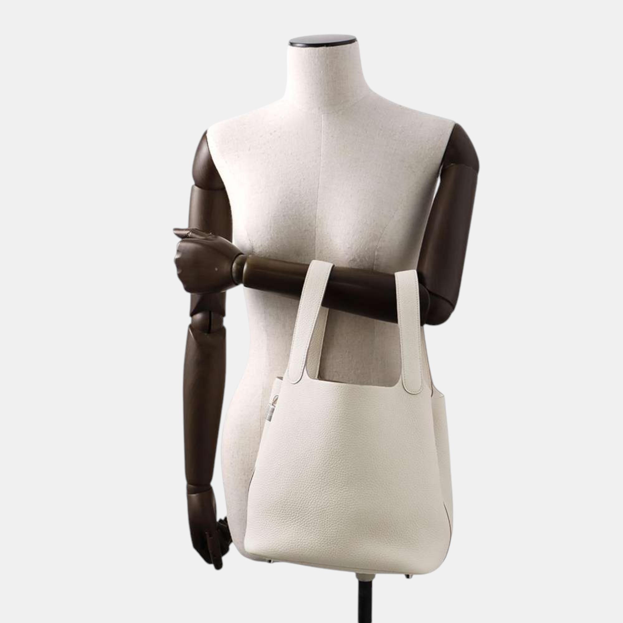 Hermes Beton Taurillon Clemence  Picotin Lock MM Bag 