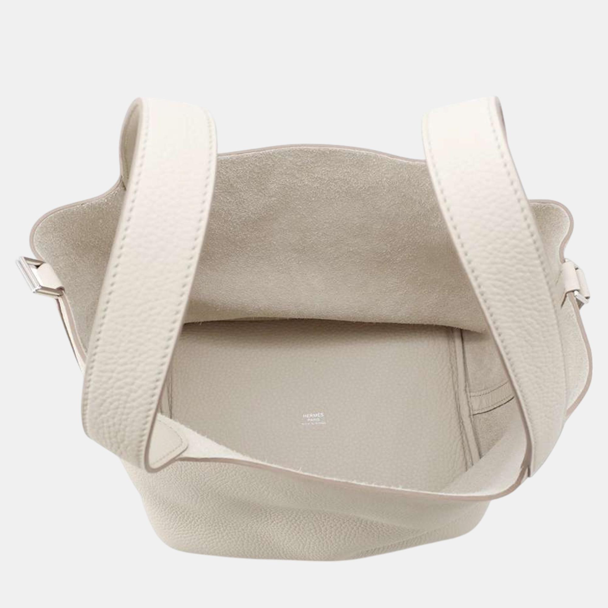 Hermes Beton Taurillon Clemence  Picotin Lock MM Bag 