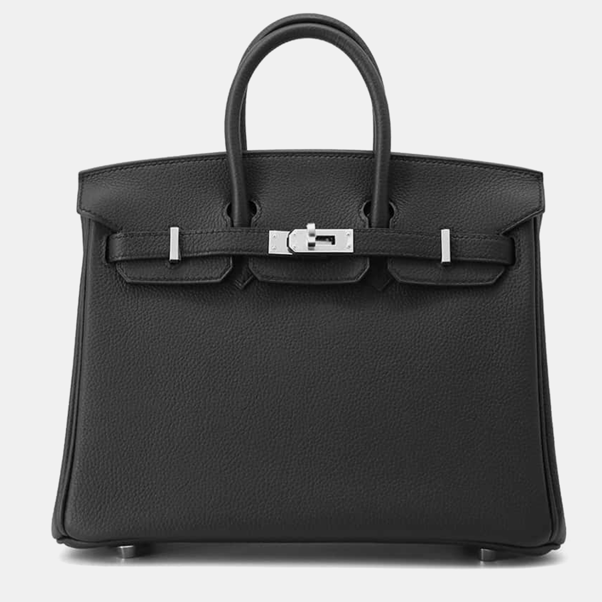 

Hermes Black Togo Leather Birkin 25 Tote Bag