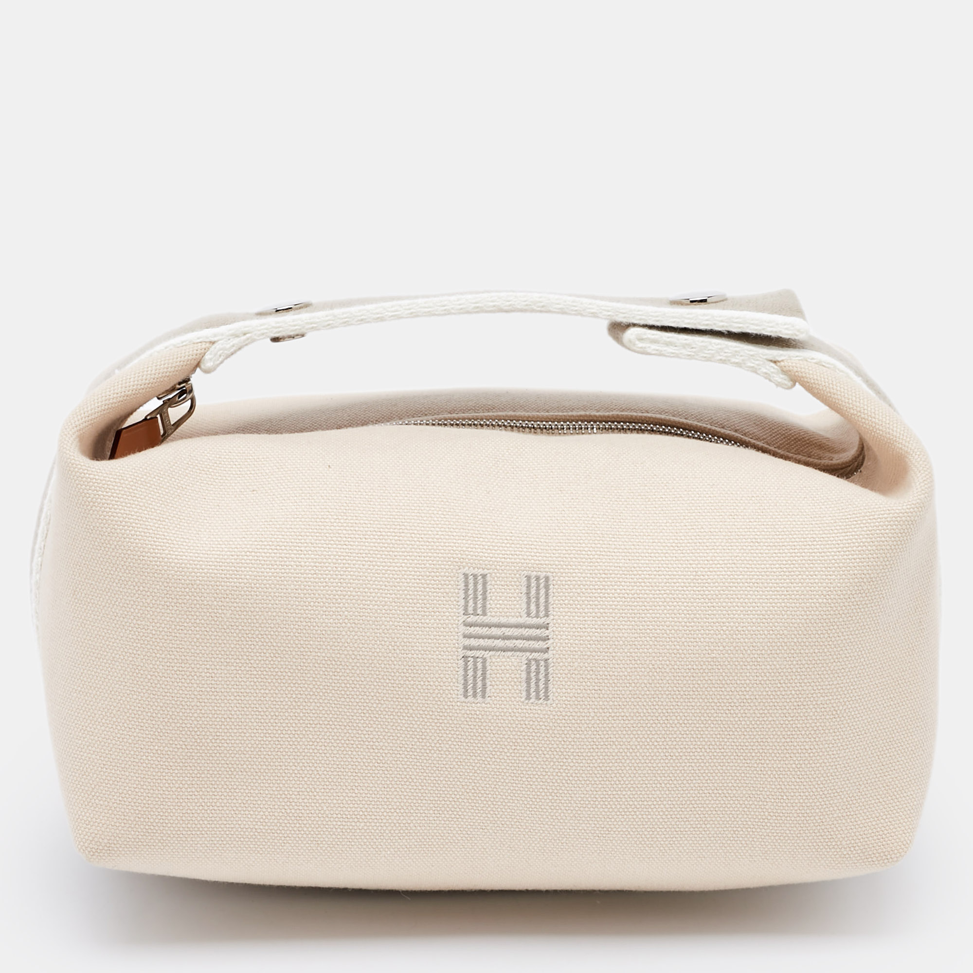 

Hermes Beige Canvas  Bride-a-Brac Case Pouch