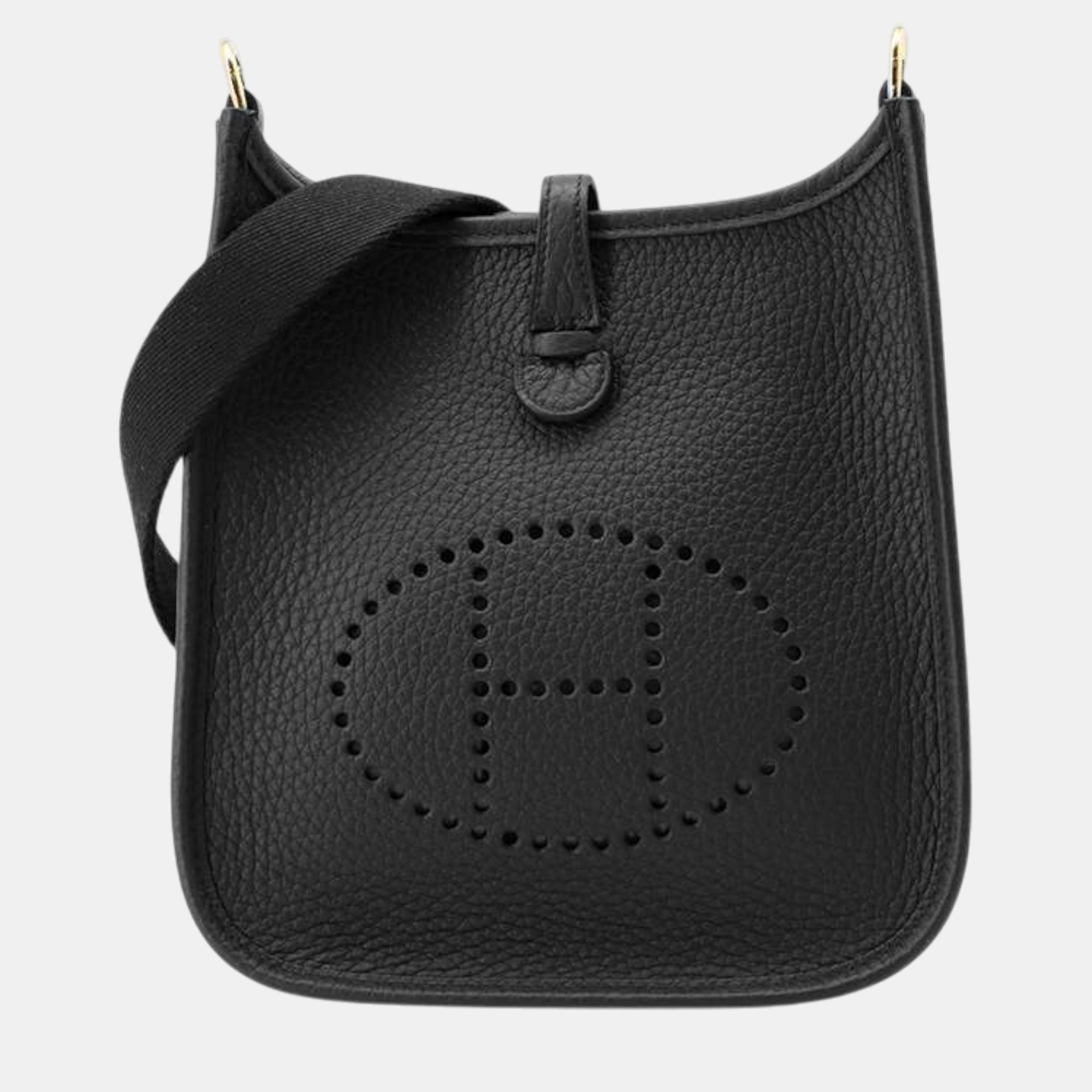 

Hermes Evelyne Amazon Black Taurillon Clemence Size Tpm