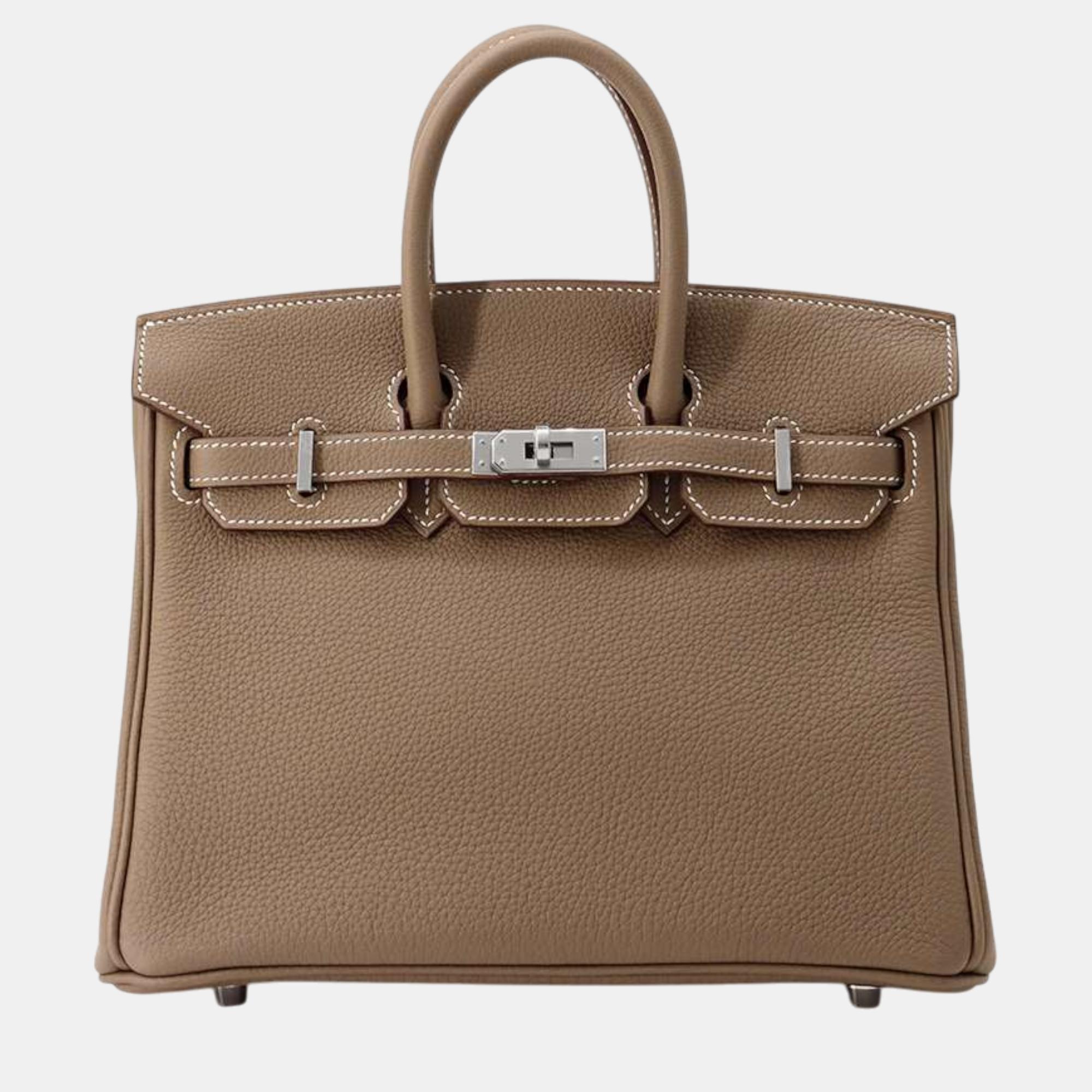 

Hermes Birkin Etoupe Togo Leather Size, Brown