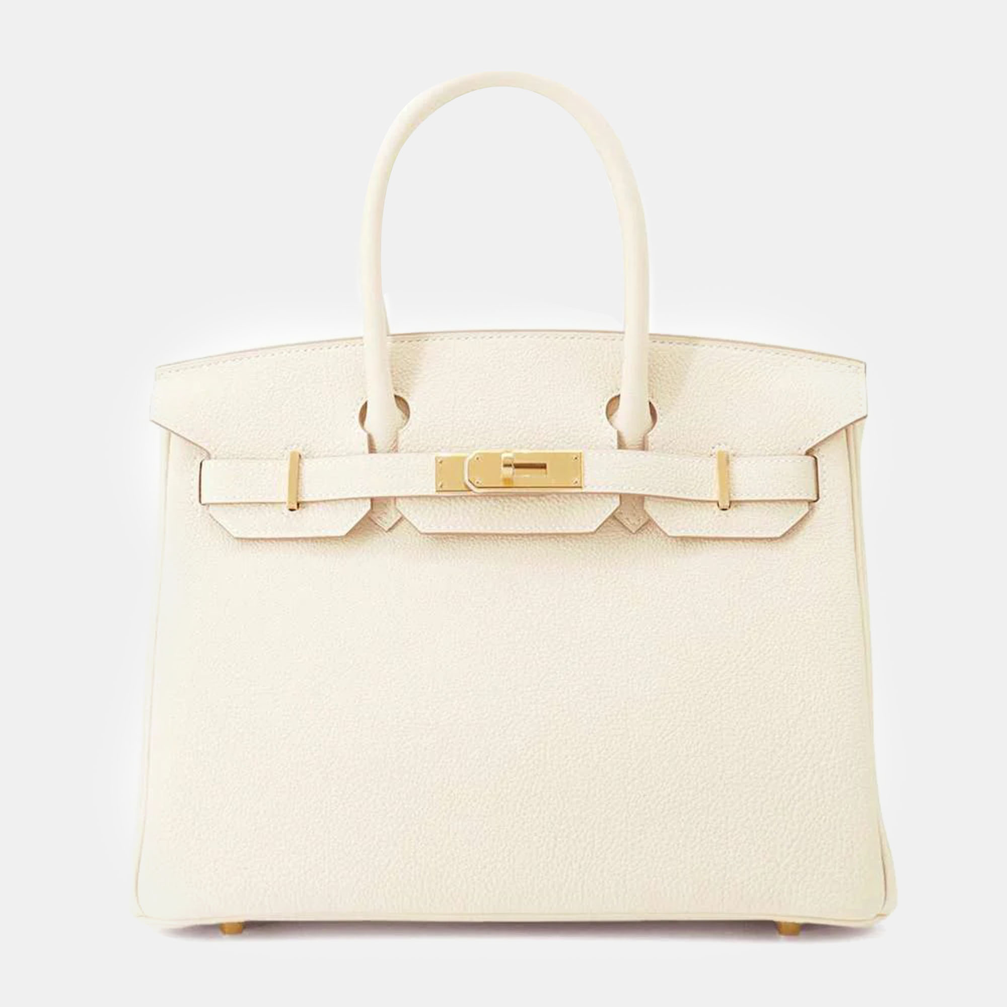 

Hermes Craie Togo Leather Birkin 30, Beige