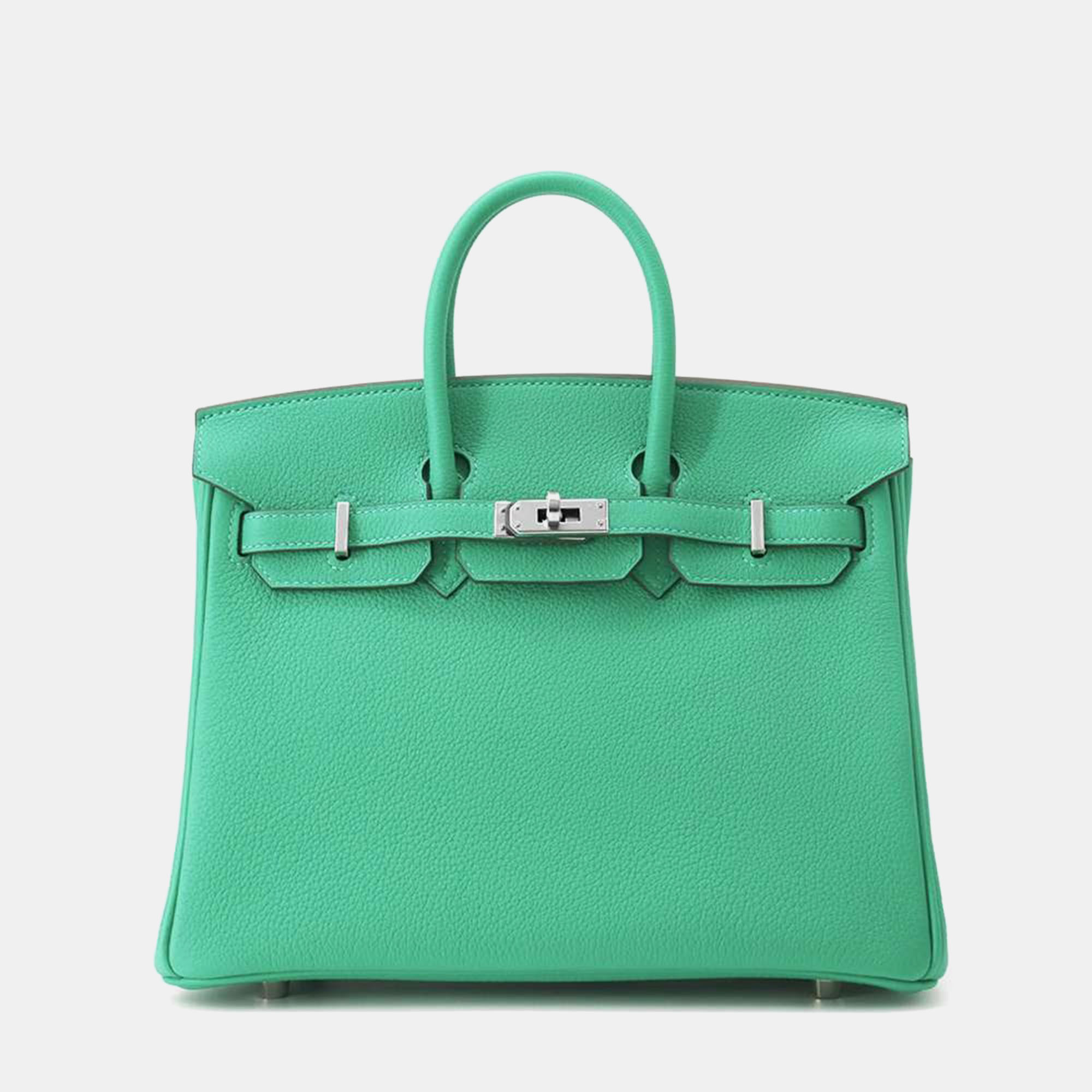

Hermes Menthe Togo Leather Birkin 25 Top Handle Bag, Green