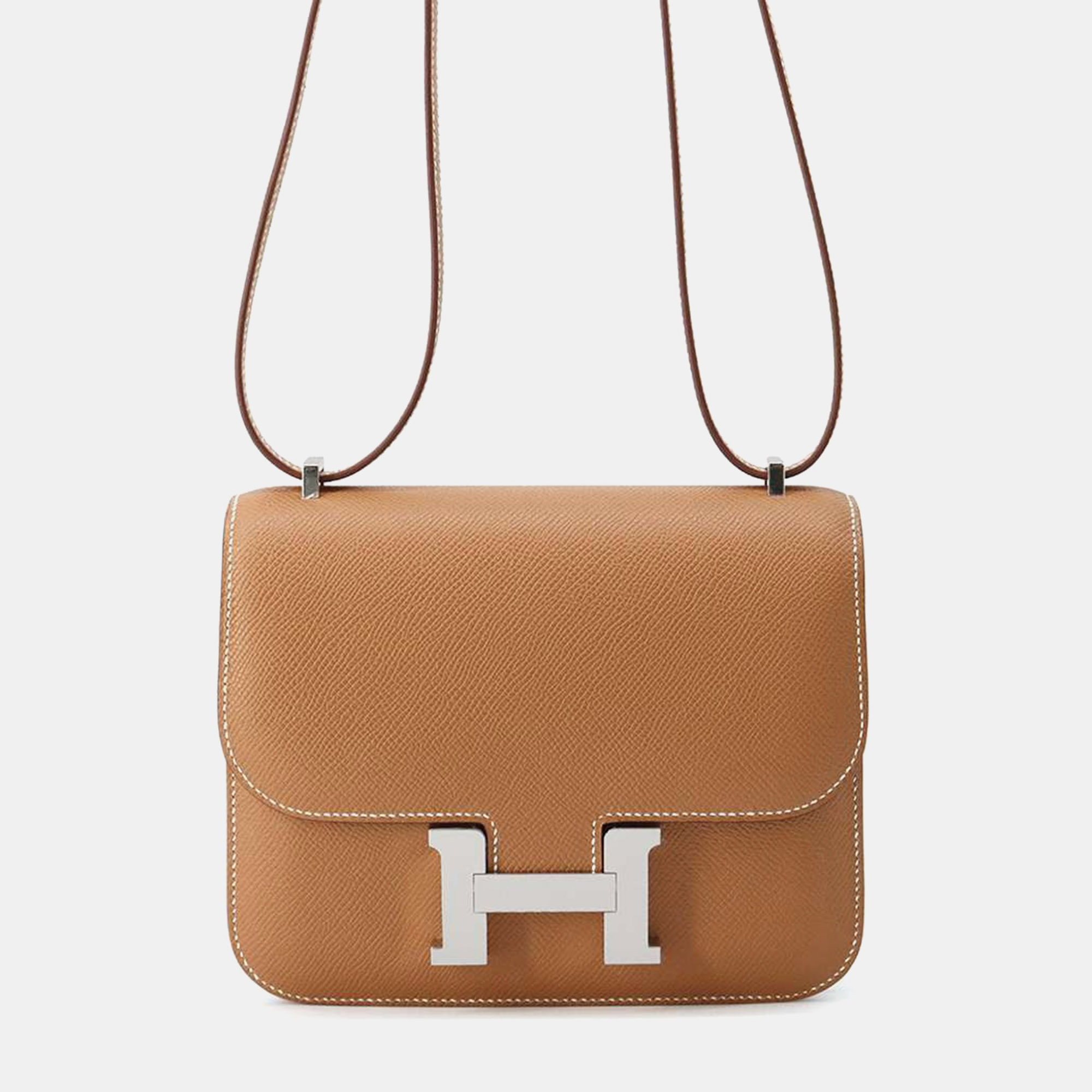 

Hermes Gold Epsom Leather Constance Mini Shoulder Bag