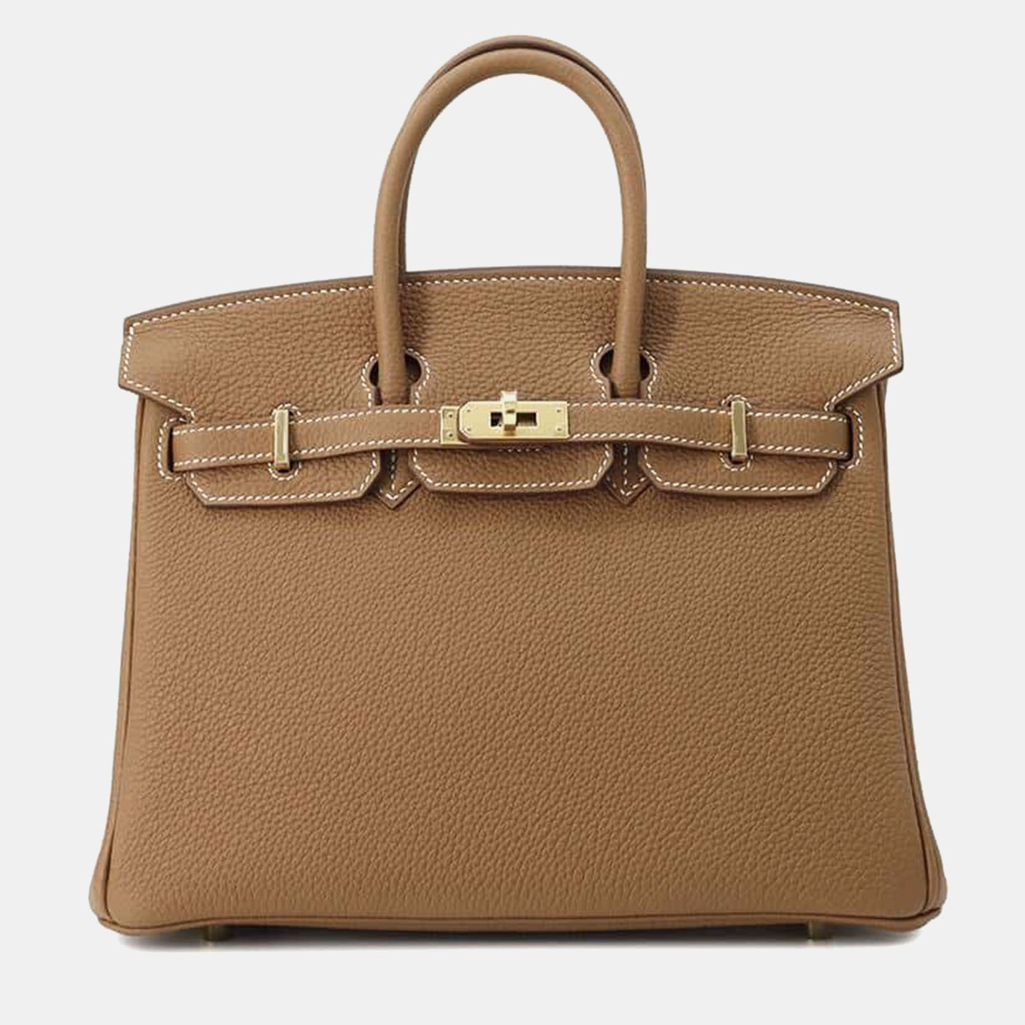 

Hermes Gold Togo Leather Birkin Size