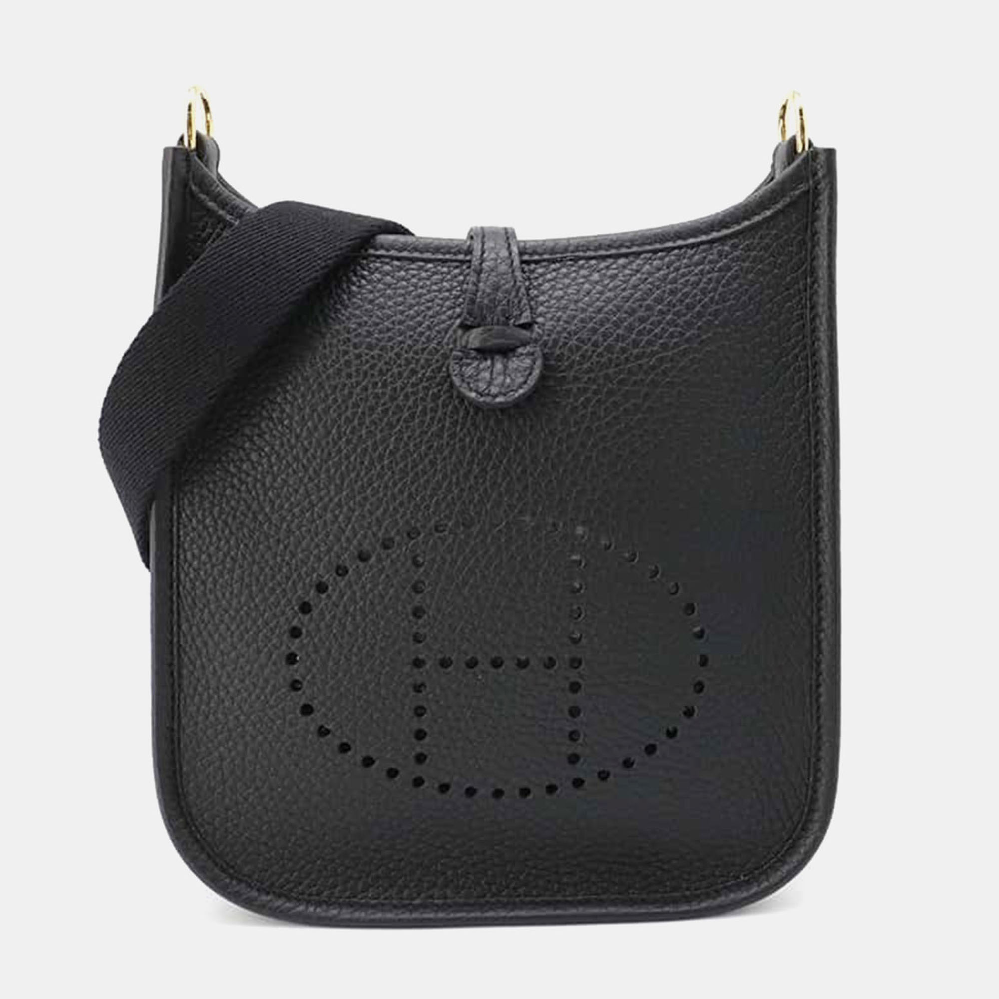 

Hermes Black Taurillon Clemence Evelyne Short TPM