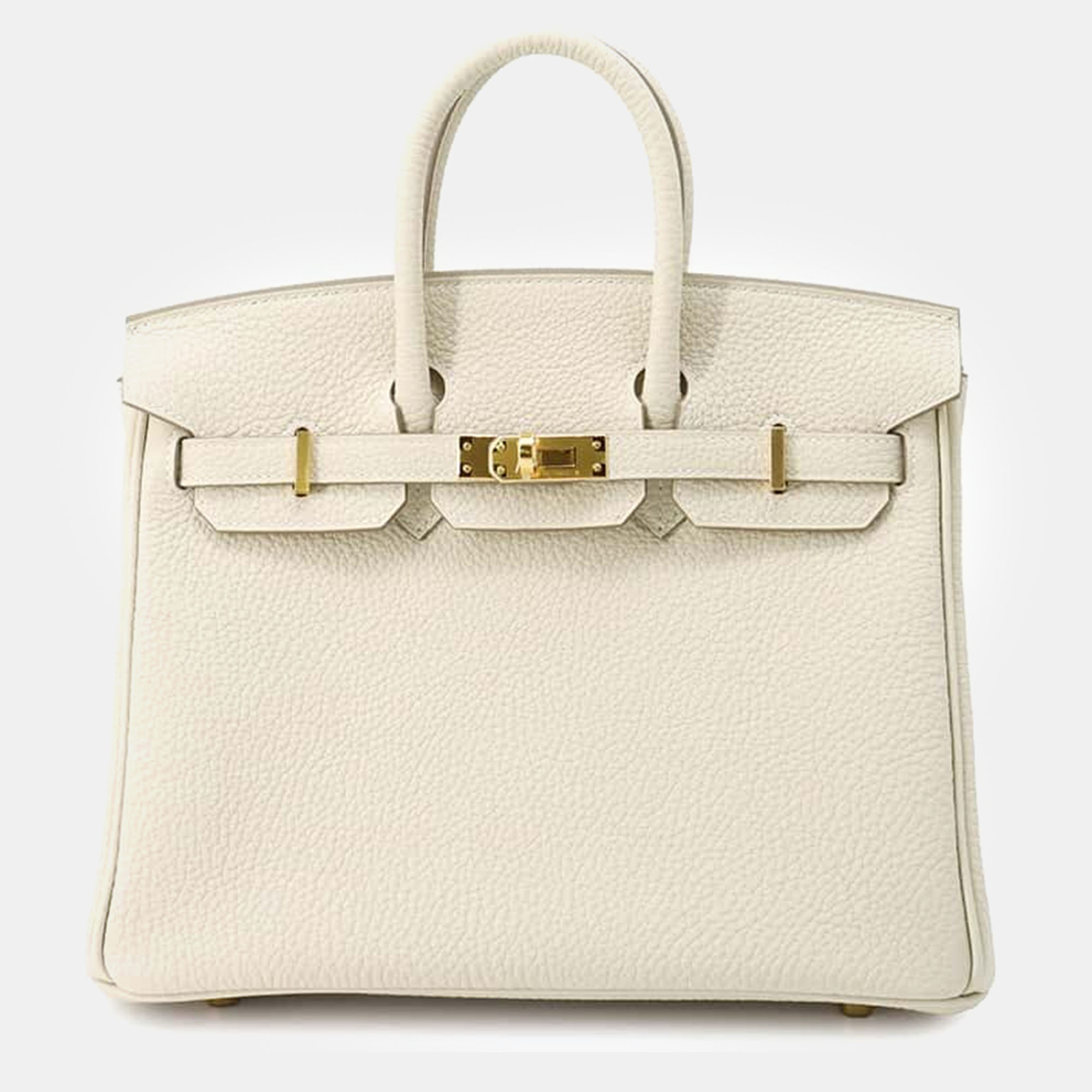 

Hermes Craie Togo Leather Birkin 25, Cream