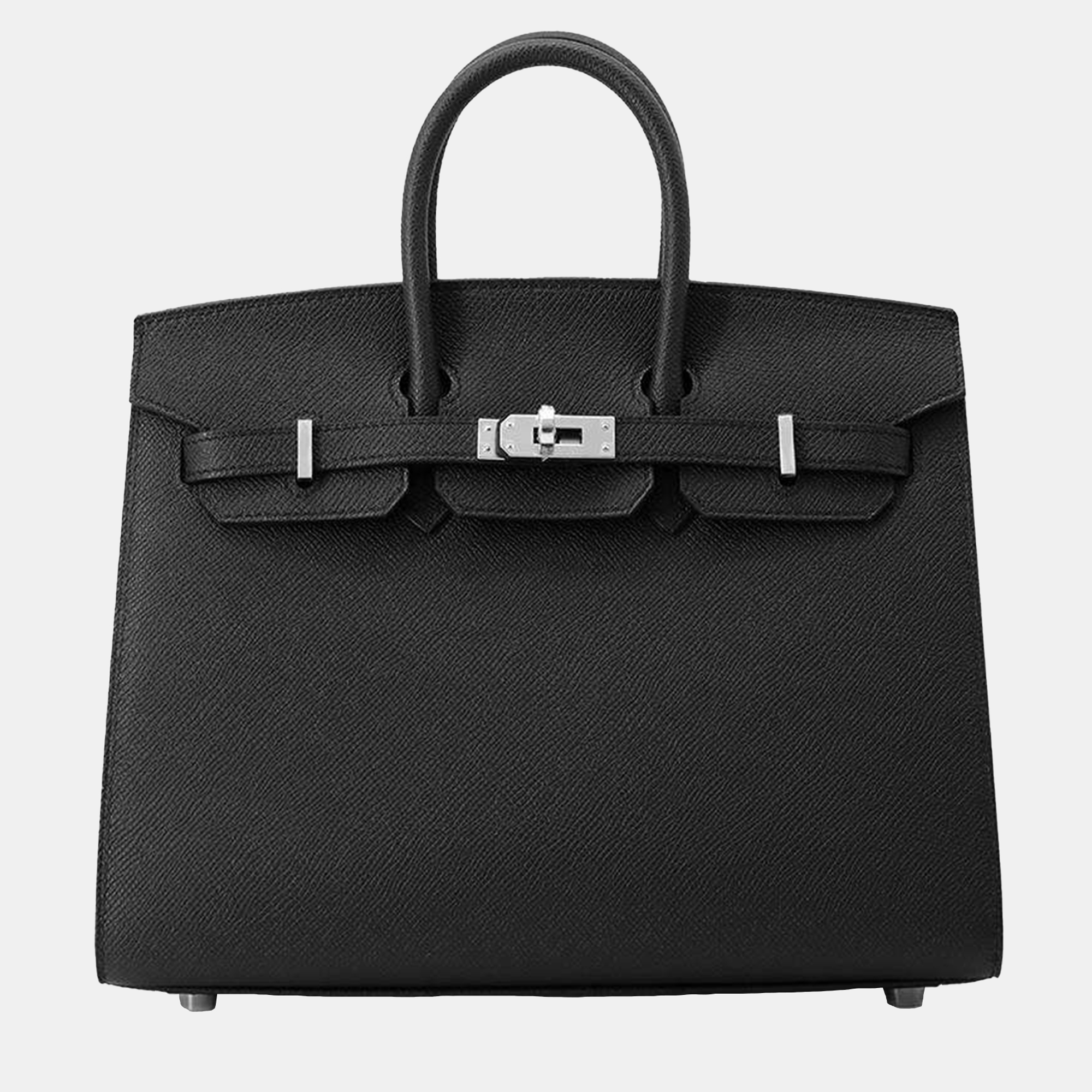 

Hermes Black Epsom Birkin Sellier 25