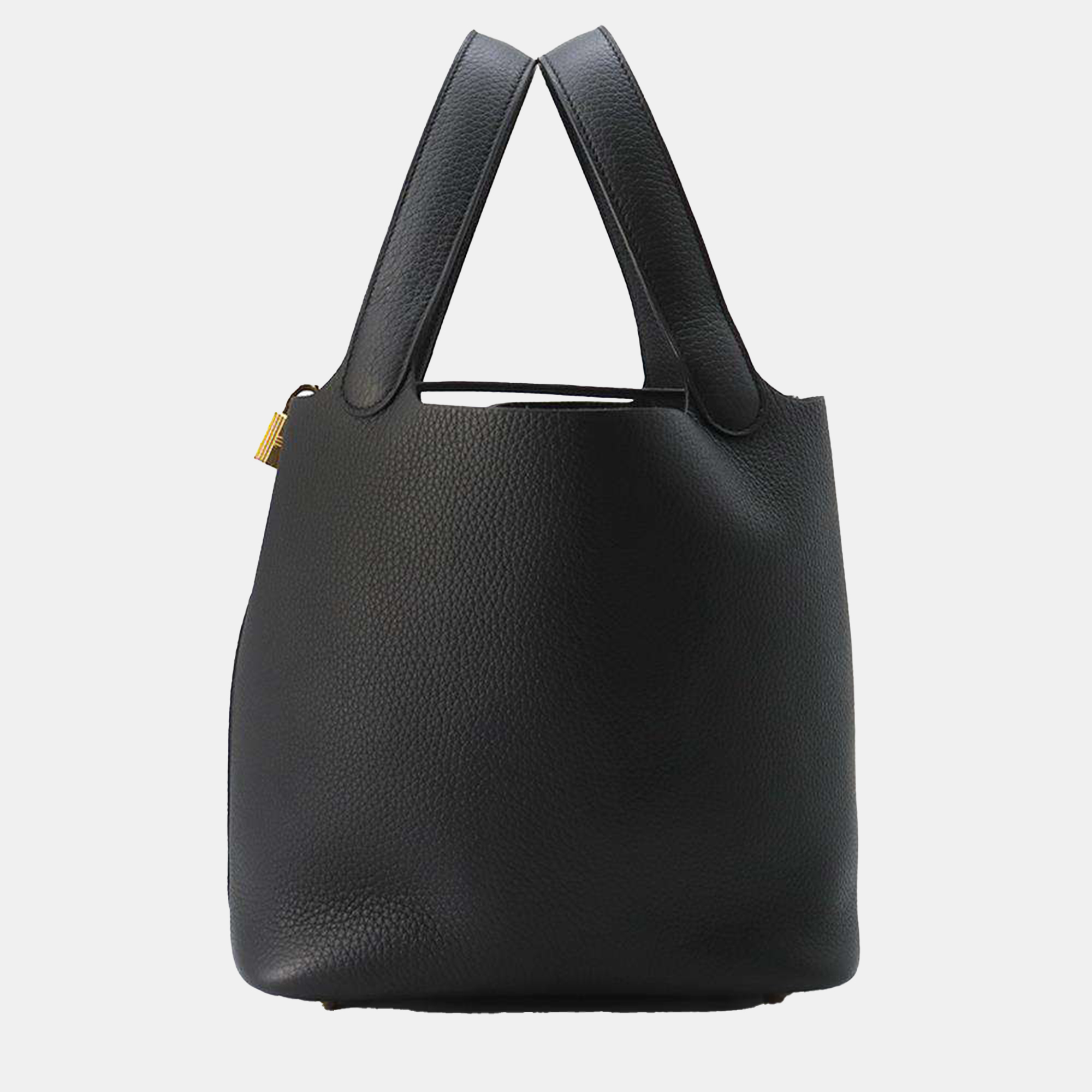 

Hermes Black Taurillon Clemence Picotin Lock MM