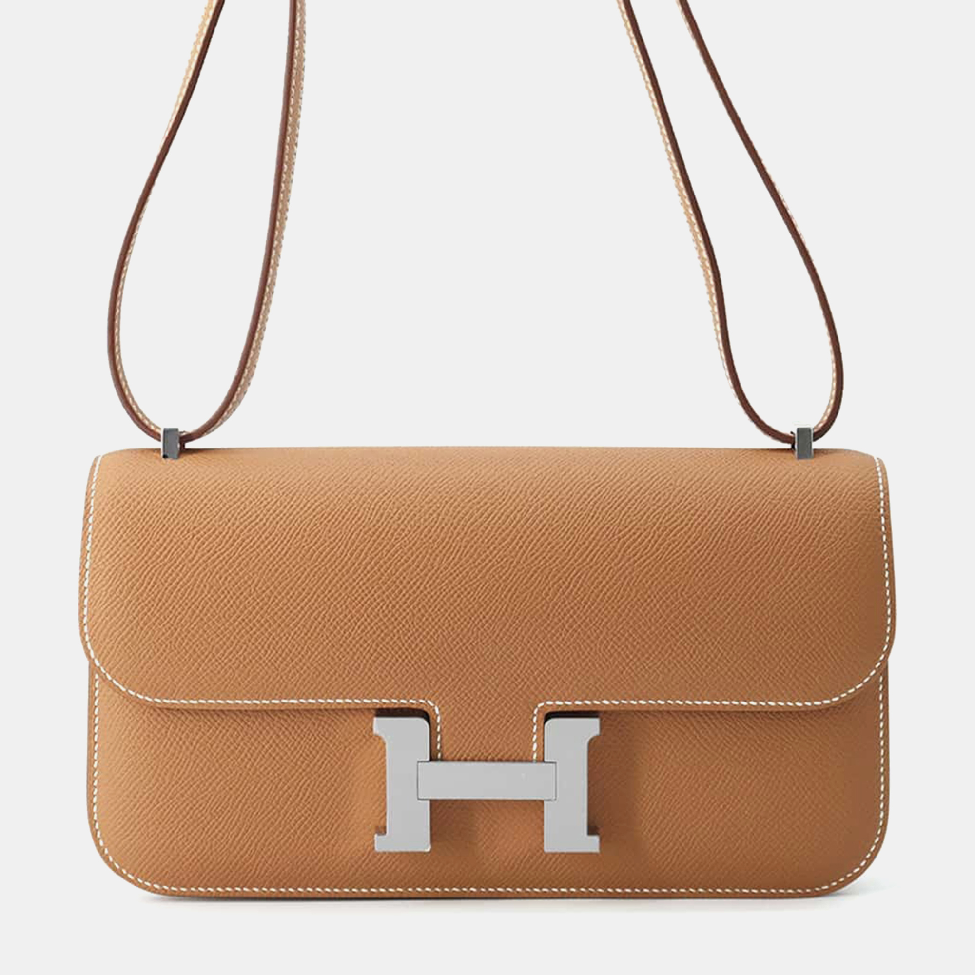 

Hermes Gold Epsom Constance Shoulder Bag, Brown