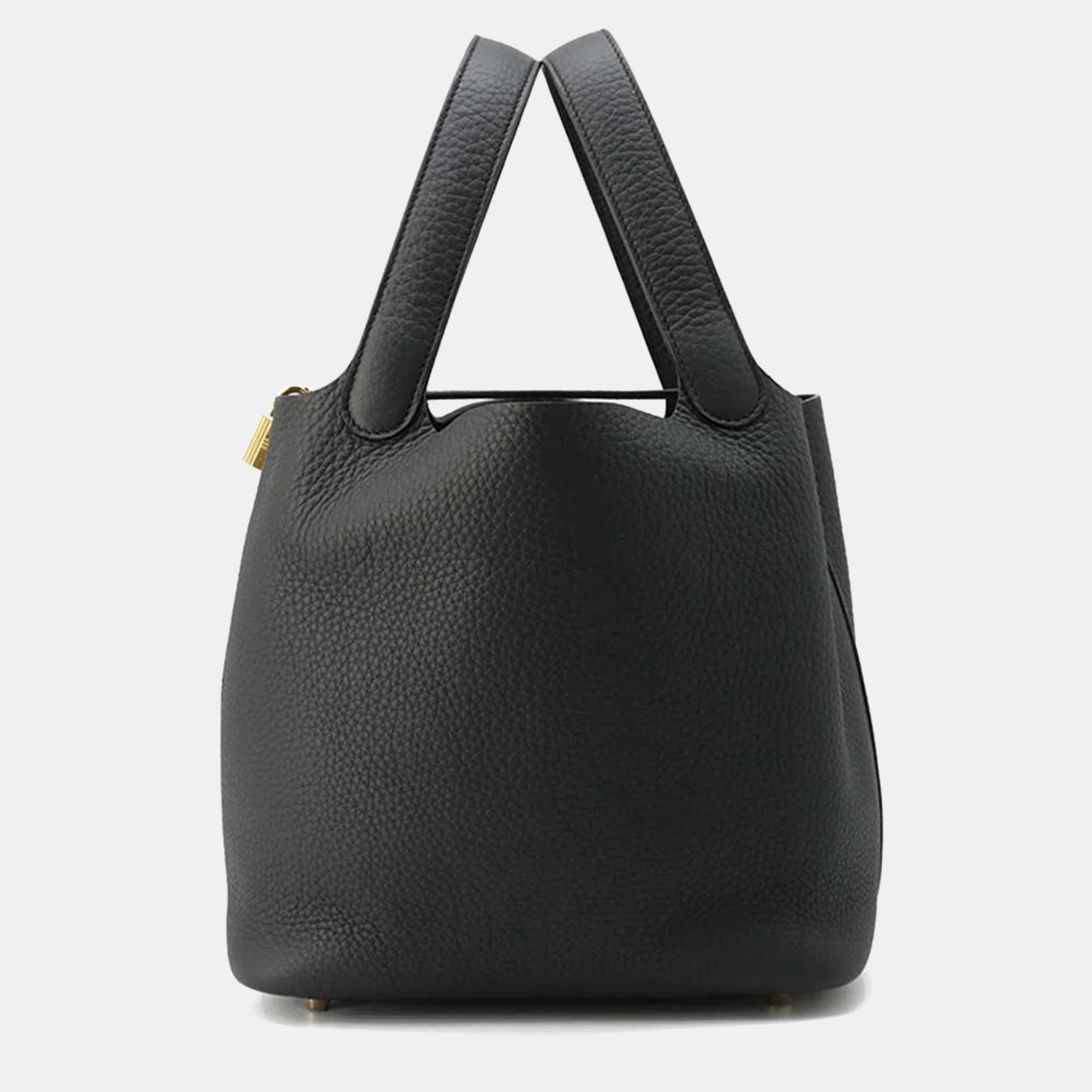 

Hermes Black Taurillon Clemence Picotin Lock MM