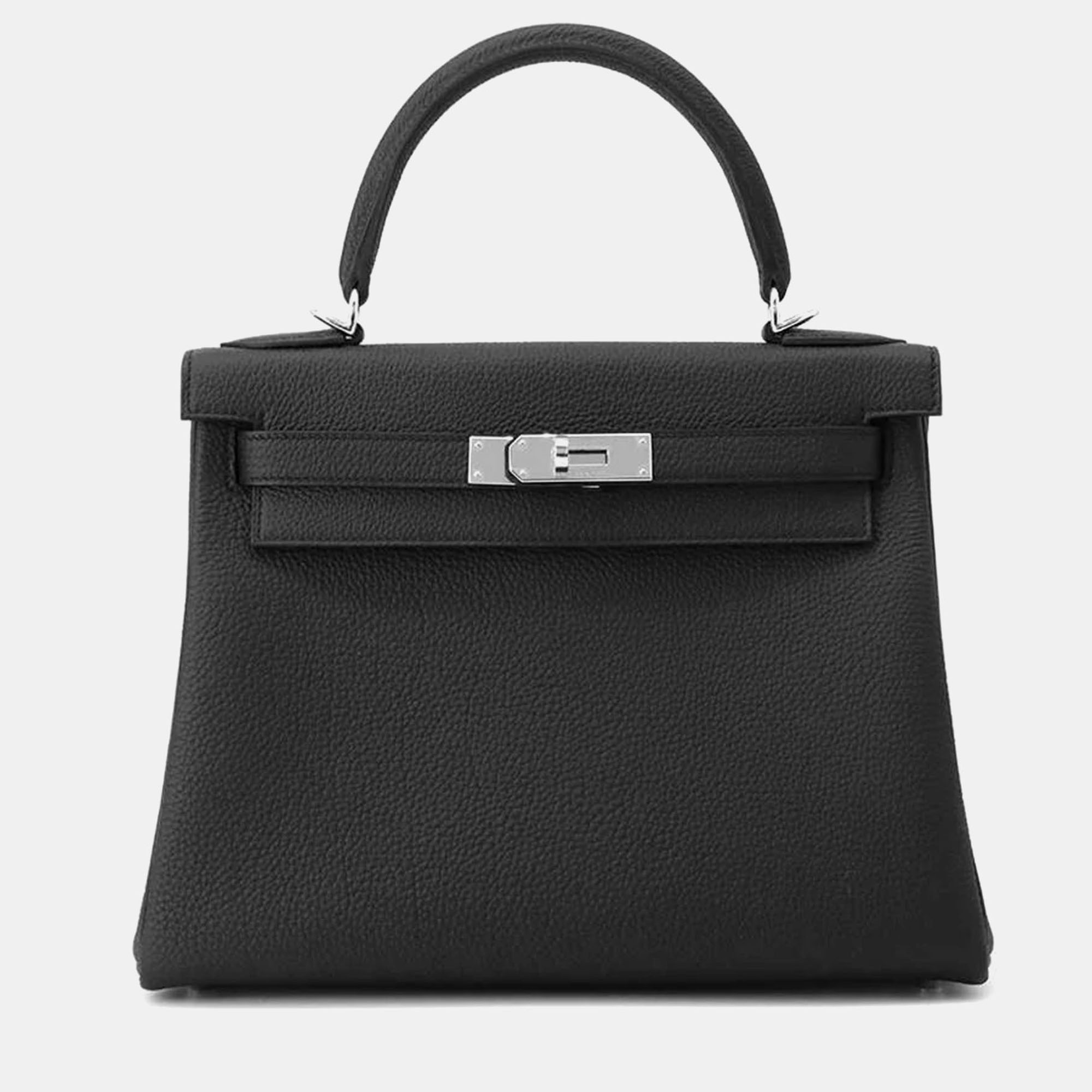 

Hermès Black Togo Leather Kelly Retourne 28