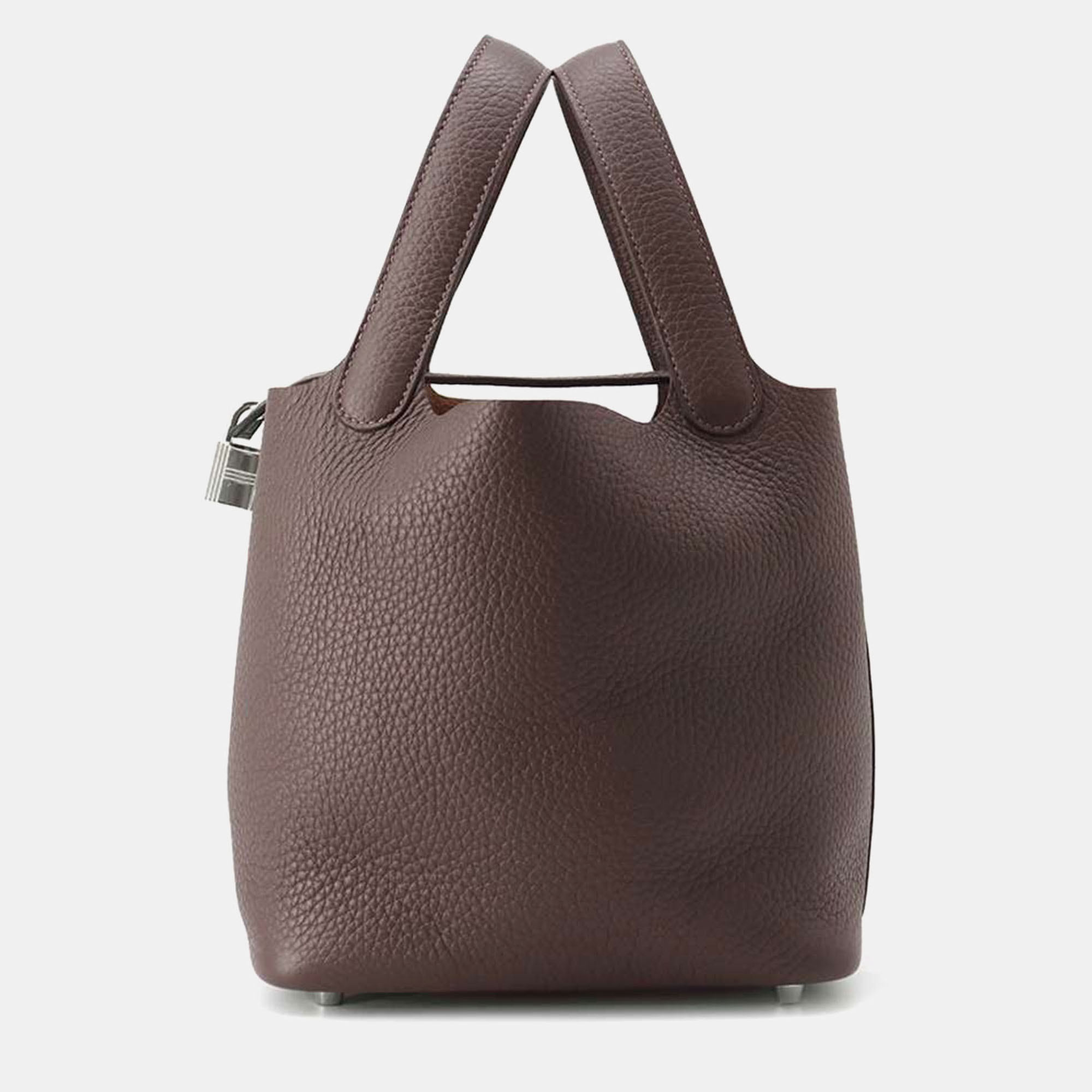

Hermès Ebene Taurillon Clemence Picotin Lock 18, Brown
