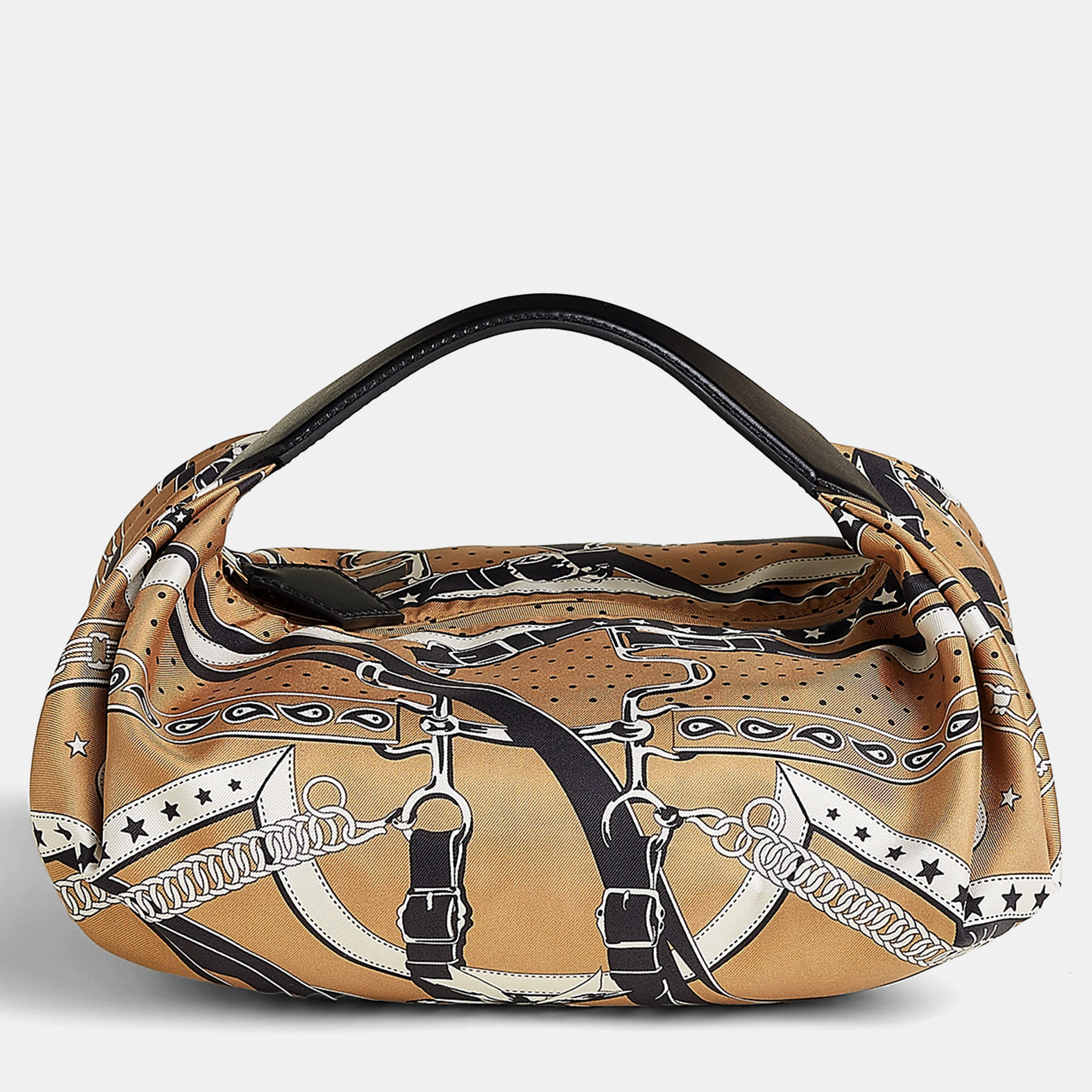 

Hermes Biscuit Noir Balusoie Bag, Beige