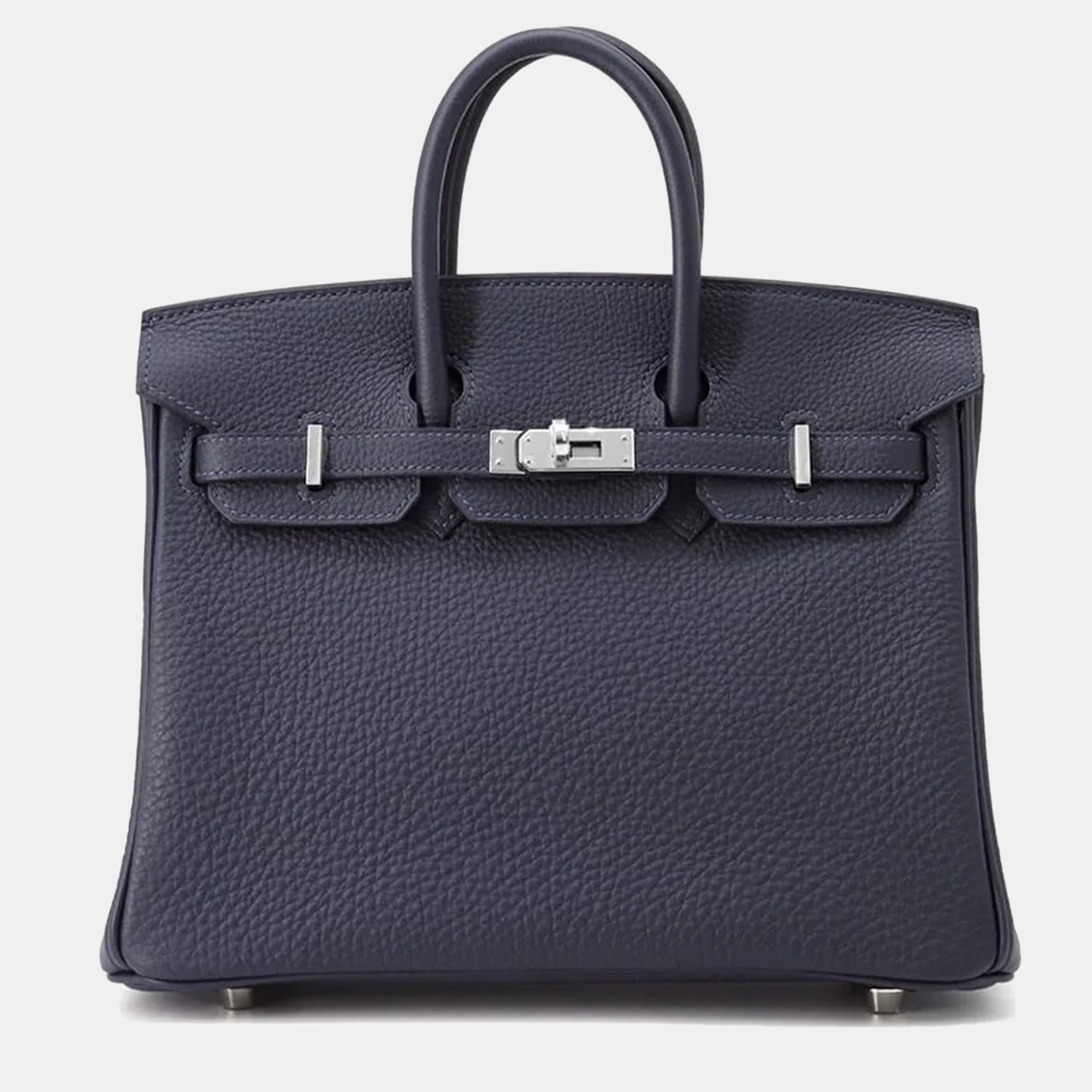 

Hermès Blue Nuit Togo Leather Birkin 25, Navy blue