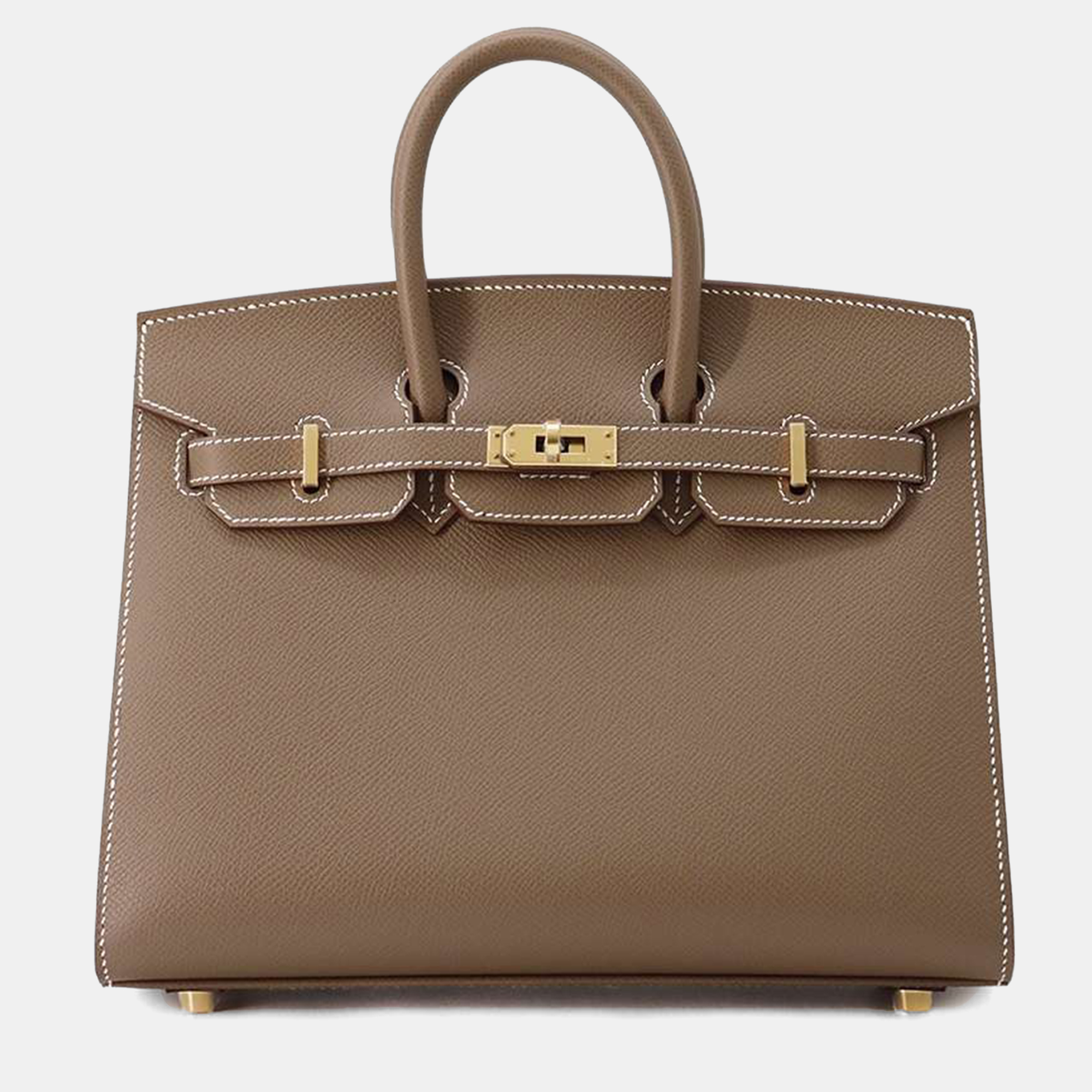 

Hermès Etoupe Epsom Birkin Sellier 25, Brown