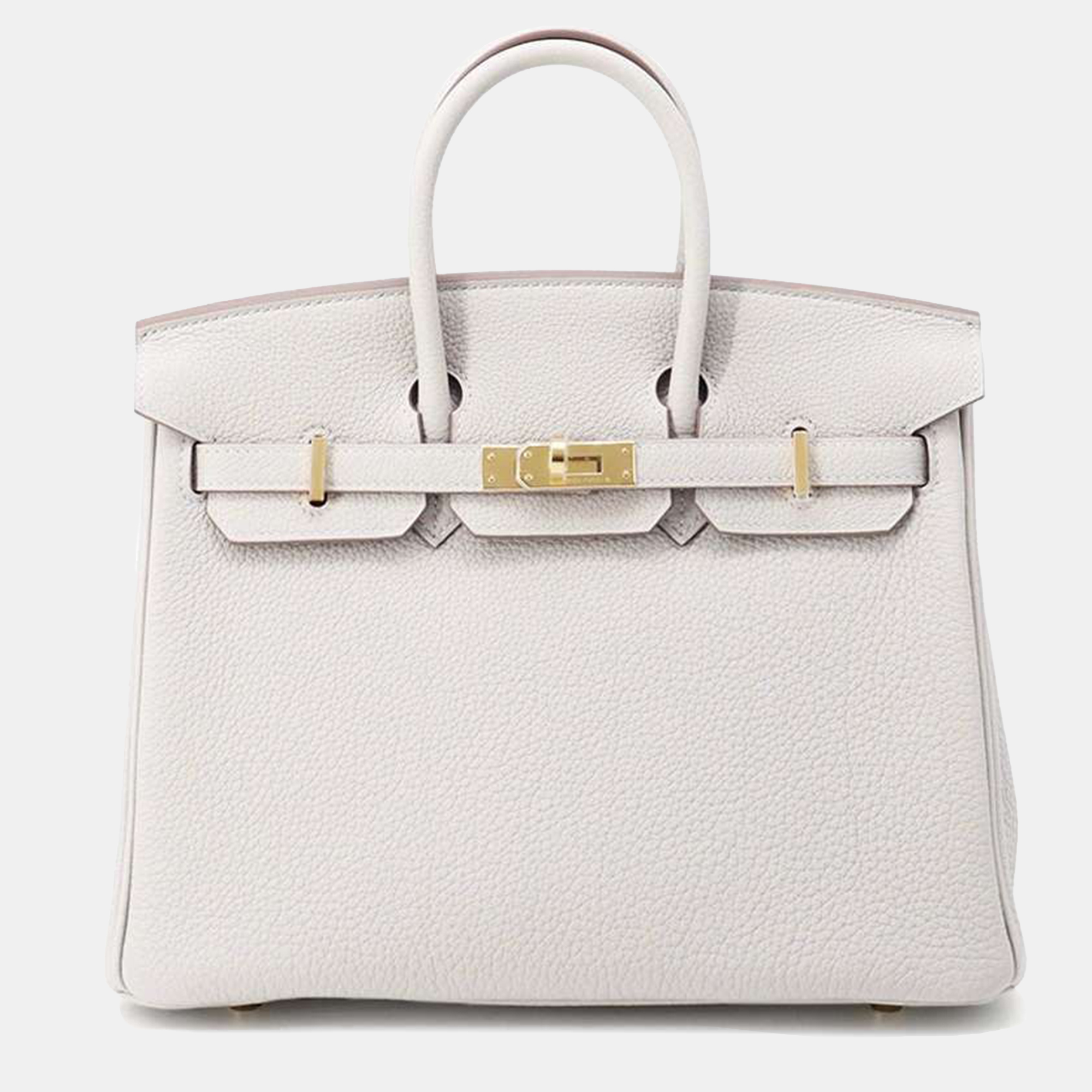 

Hermes Birkin 25 Pearl Grey Togo Leather, White