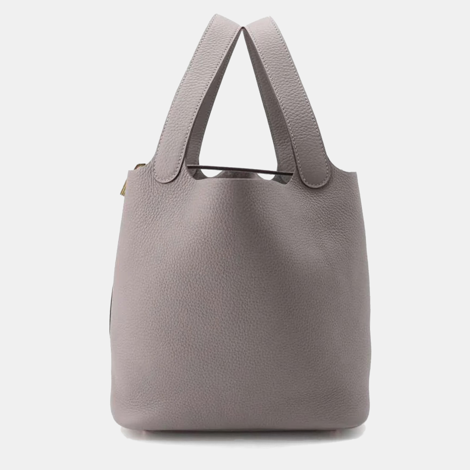 

Hermes Picotin MM Lock Gris Meyer Taurillon Clemence, Grey