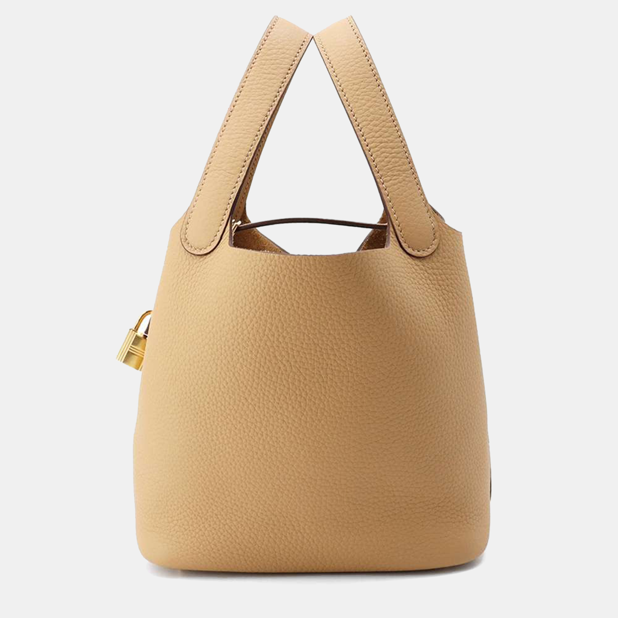 

Hermes Picotin Lock PM Biscuit Taurillon Clemence, Beige