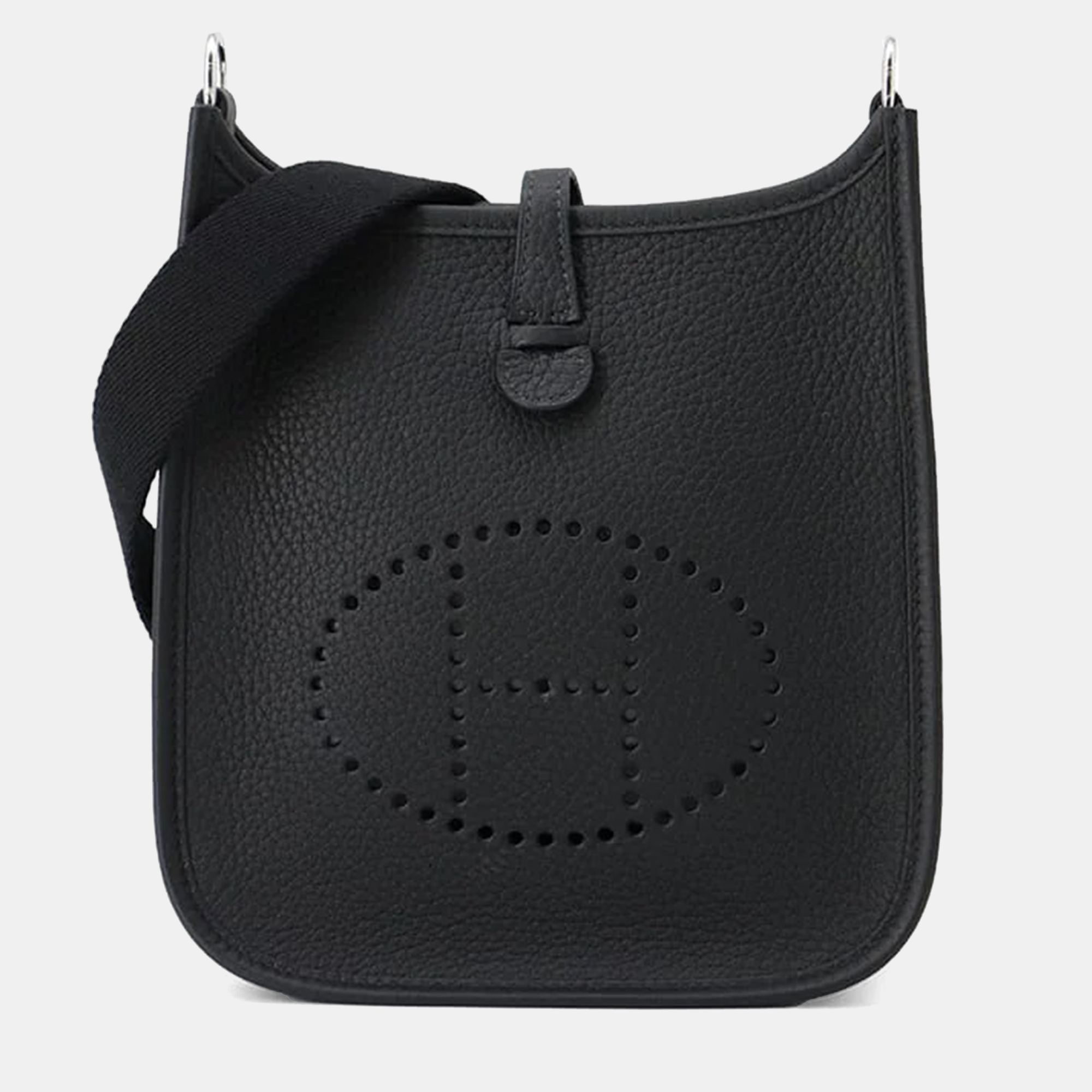 

Hermes Evelyne TPM Black Taurillon Clemence Bag