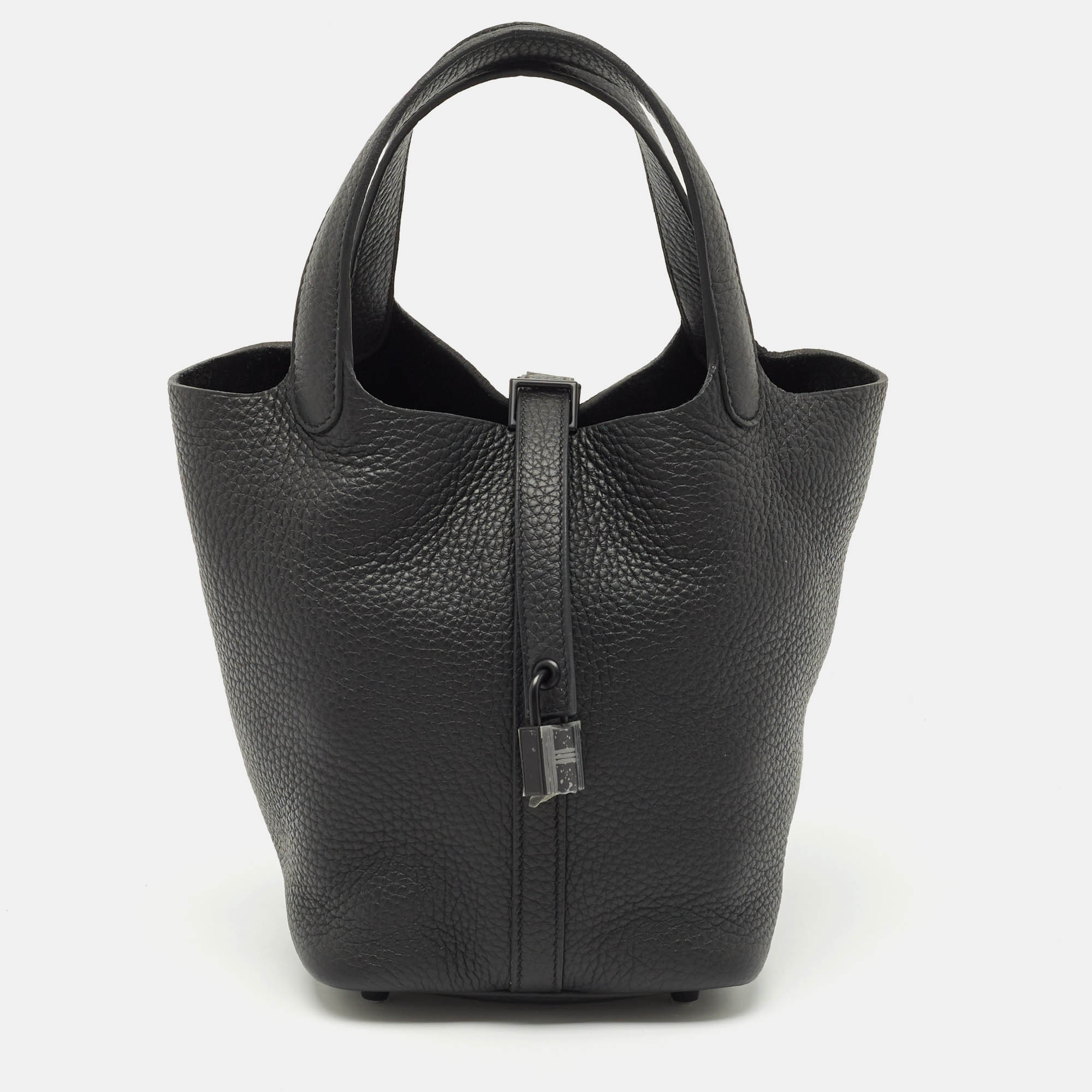 

Hermès Noir Togo Leather Picotin Lock 18 Bag, Black