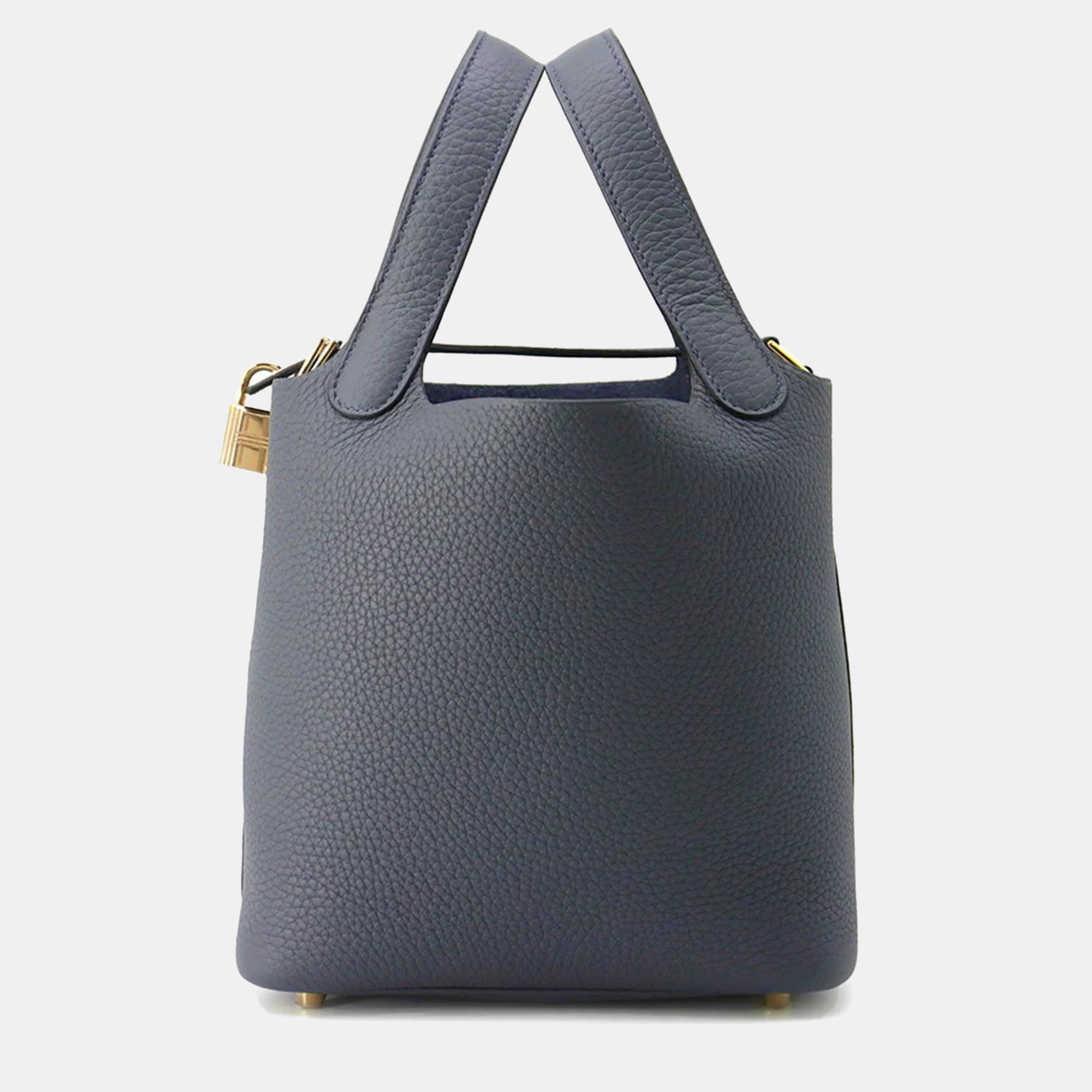 

Hermes Picotin Lock 18 Grimist Taurillon Clemence Leather Tote Bag, Grey